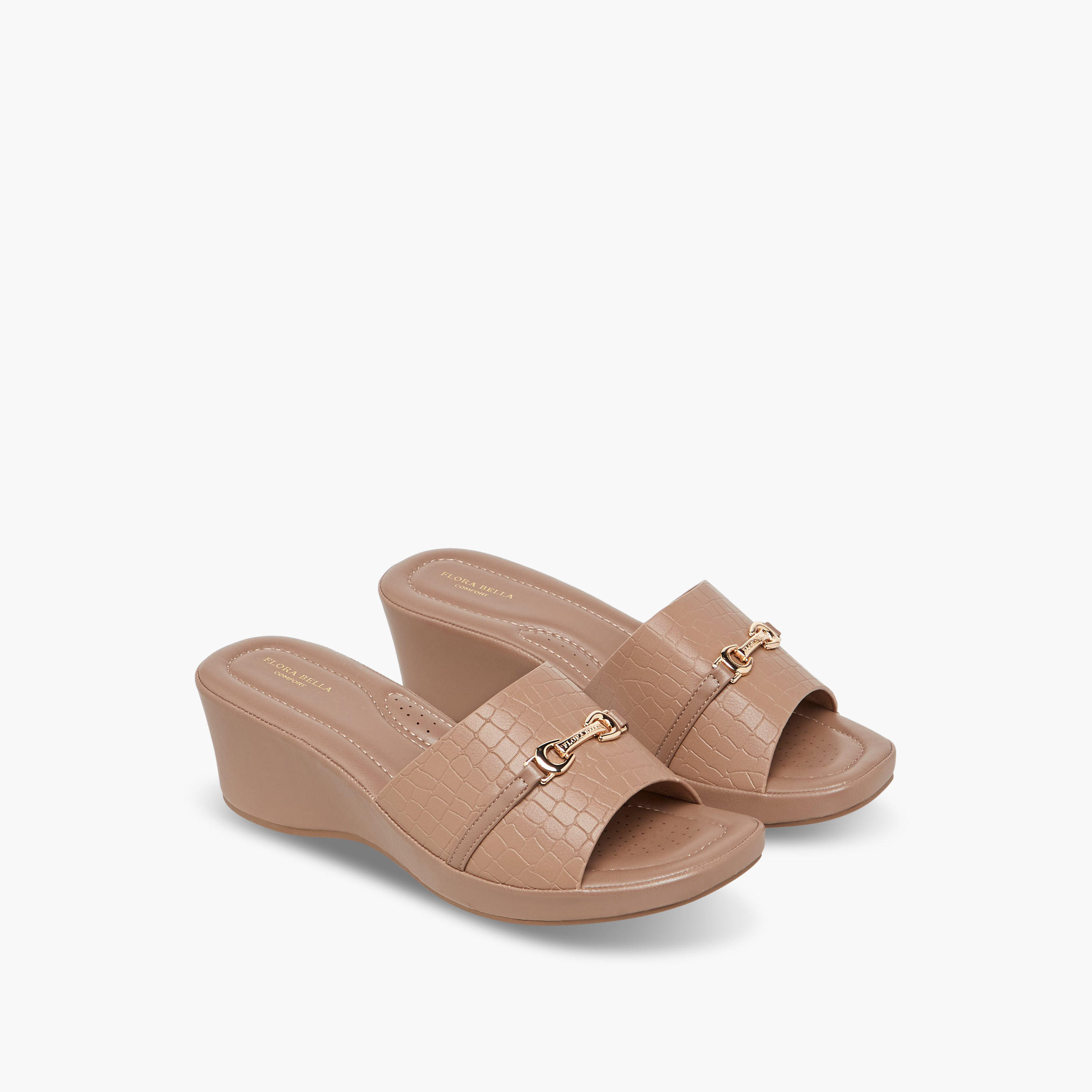 Flora Bella Women Animal Textured Slip-On Sandals-women-shoes-sandals-heeled-image-1