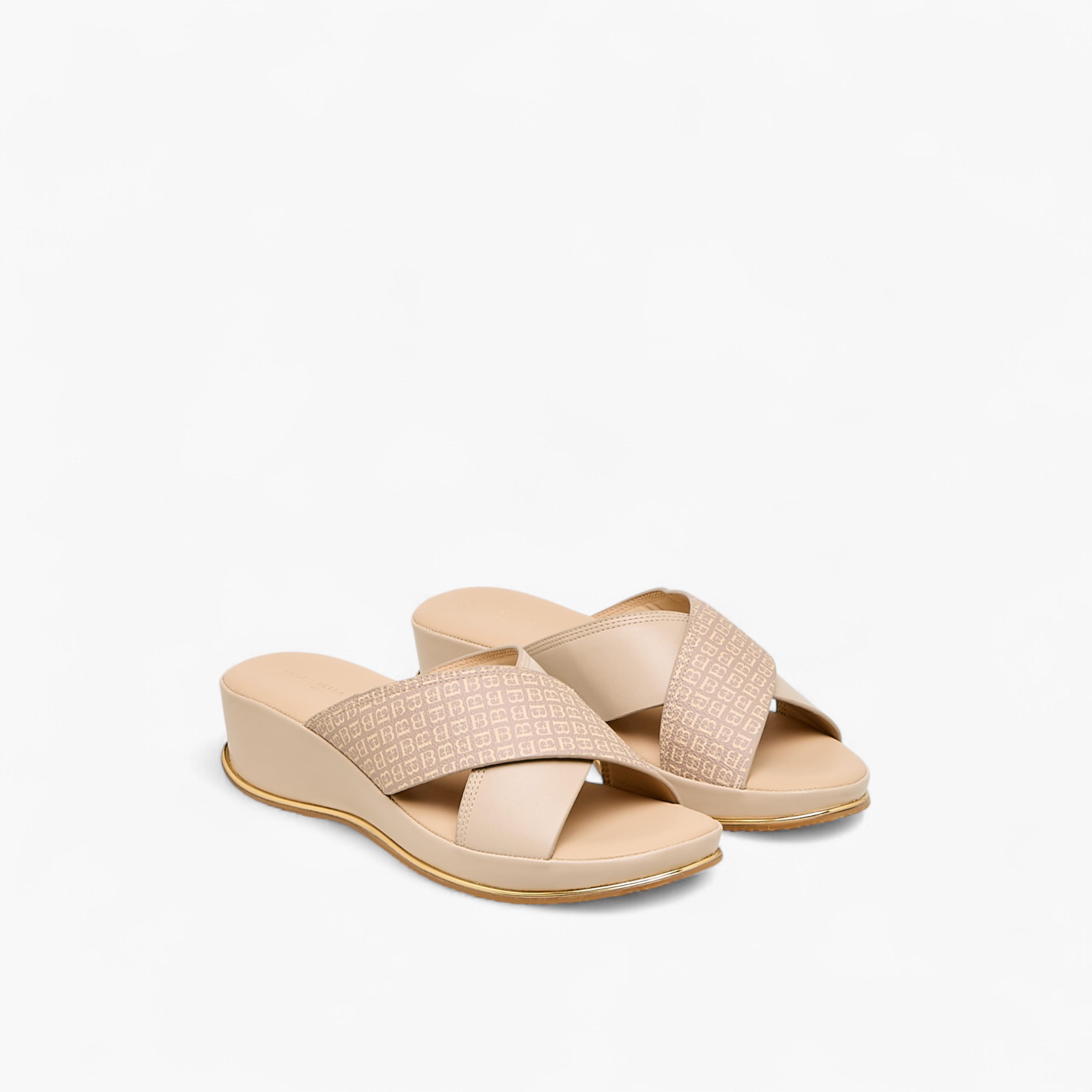 Flora Bella Women Monogram Print Wedge Sandals-women-shoes-sandals-heeled-image-1