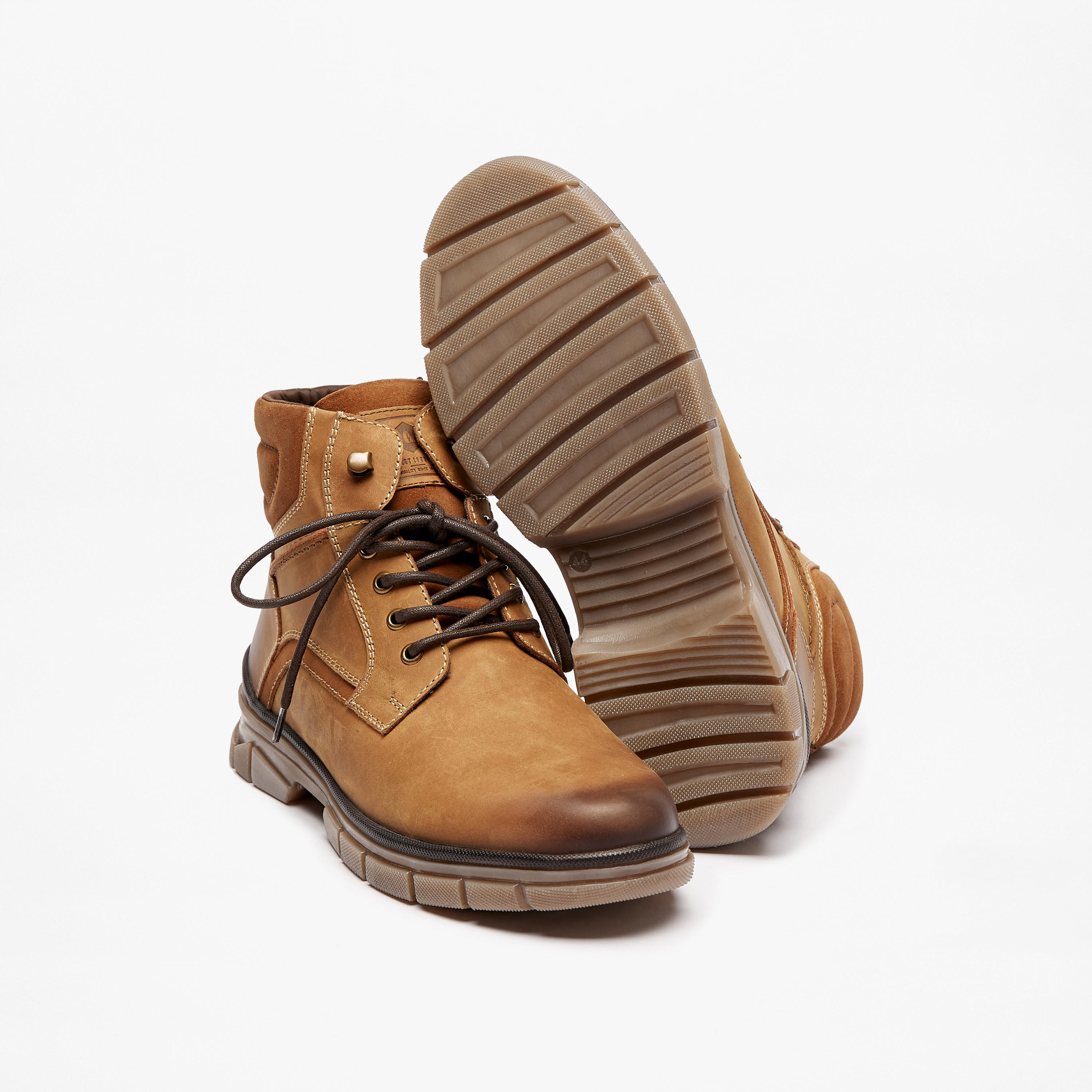 Lee Cooper Men's Textured Boots with Zip Closure-men-shoes-boots-image-4