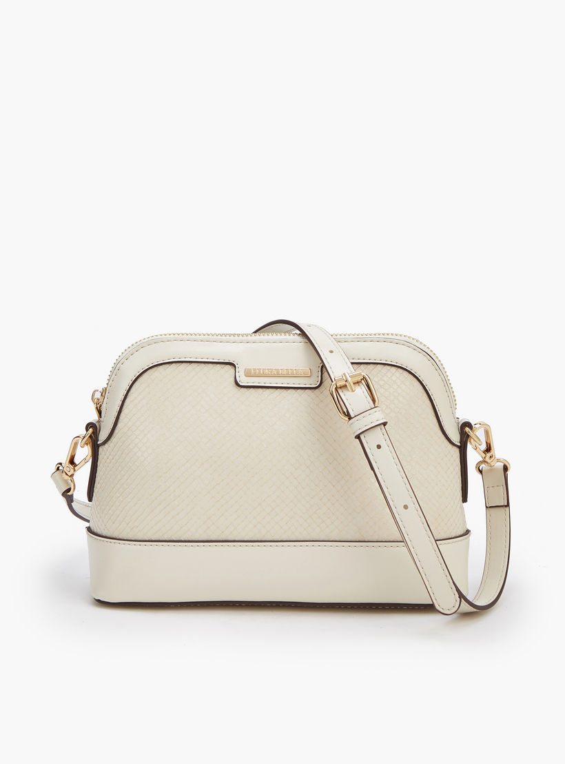 Flora Bella Textured Crossbody Bag with Detachable Strap-women-bagsandwallets-handbags-image-1