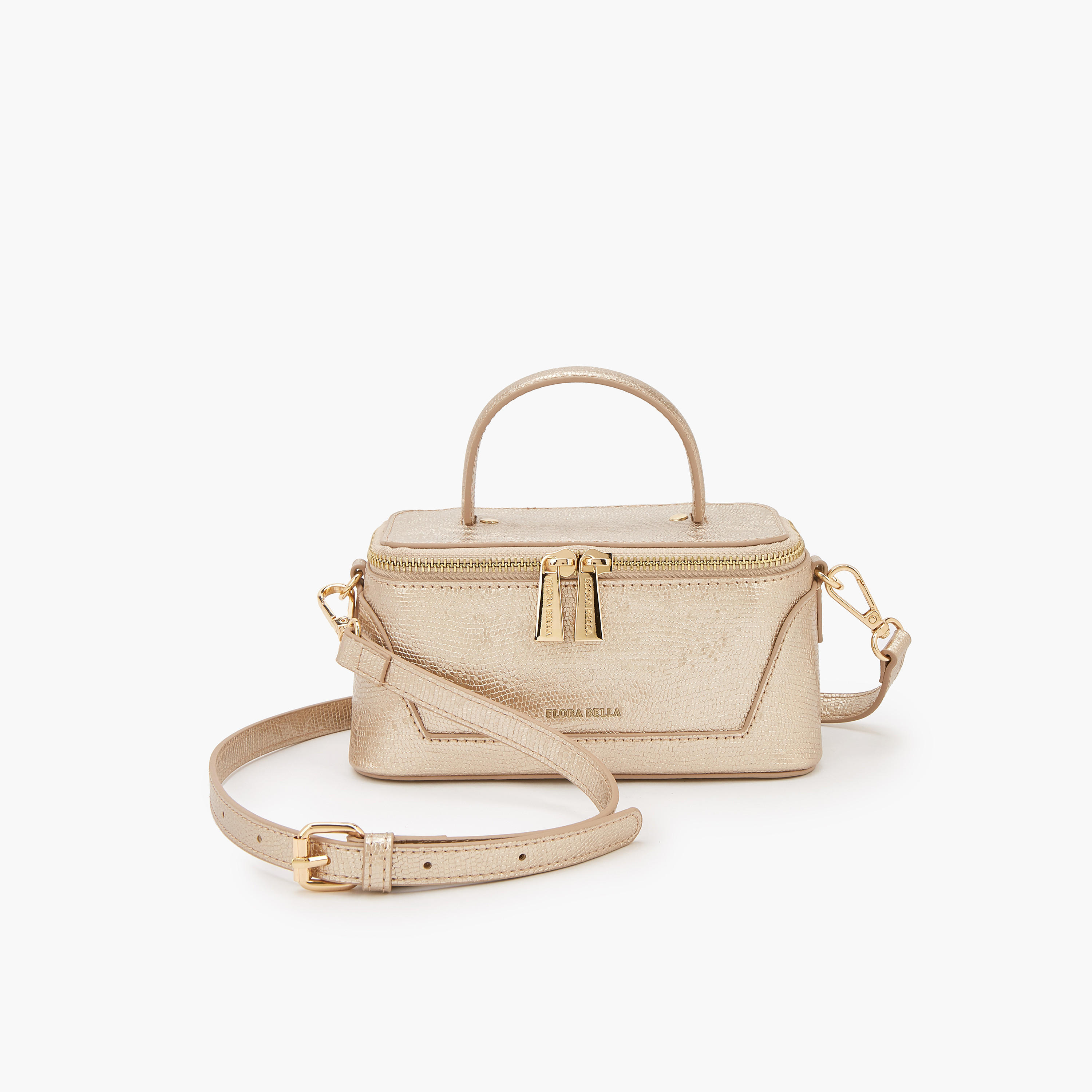 Flora Bella Textured Satchel Bag with Detachable Strap-women-bagsandwallets-handbags-image-1