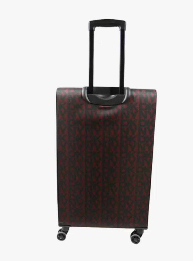 DKNY Monogram Print Softcase Luggage Trolley with Retractable Handle - 24 inches Check-in Bag-travel-luggagesandbags-luggage-image-2