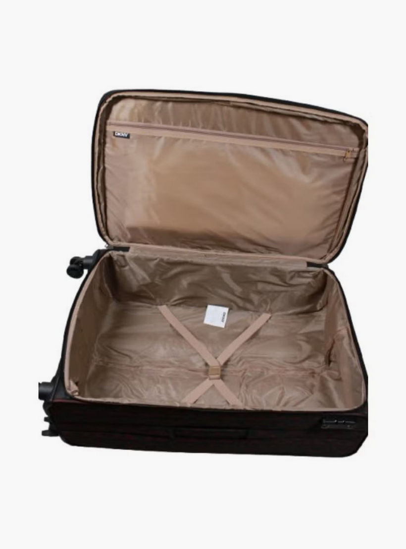 DKNY Monogram Print Softcase Luggage Trolley with Retractable Handle - 28 inches Check-In Bag-travel-luggagesandbags-luggage-image-4