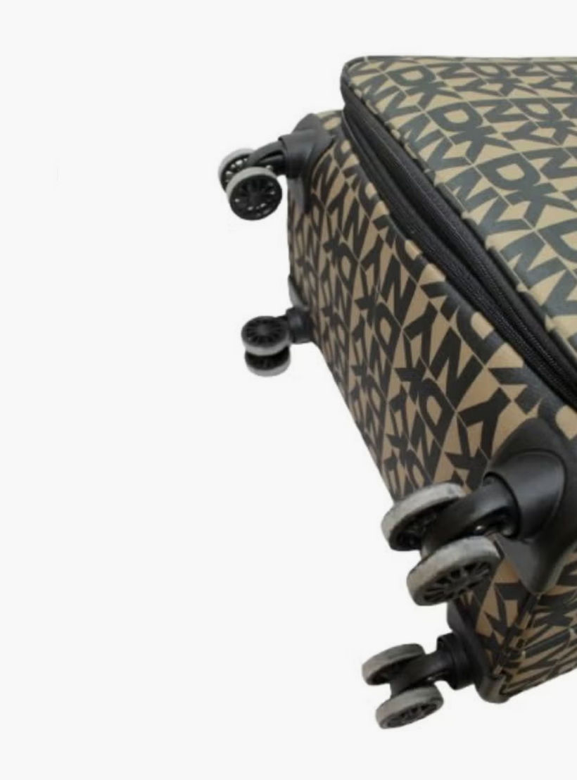 DKNY Monogram Print Softcase Luggage Trolley with Retractable Handle - 28 inches Check-In Bag-travel-luggagesandbags-luggage-image-4