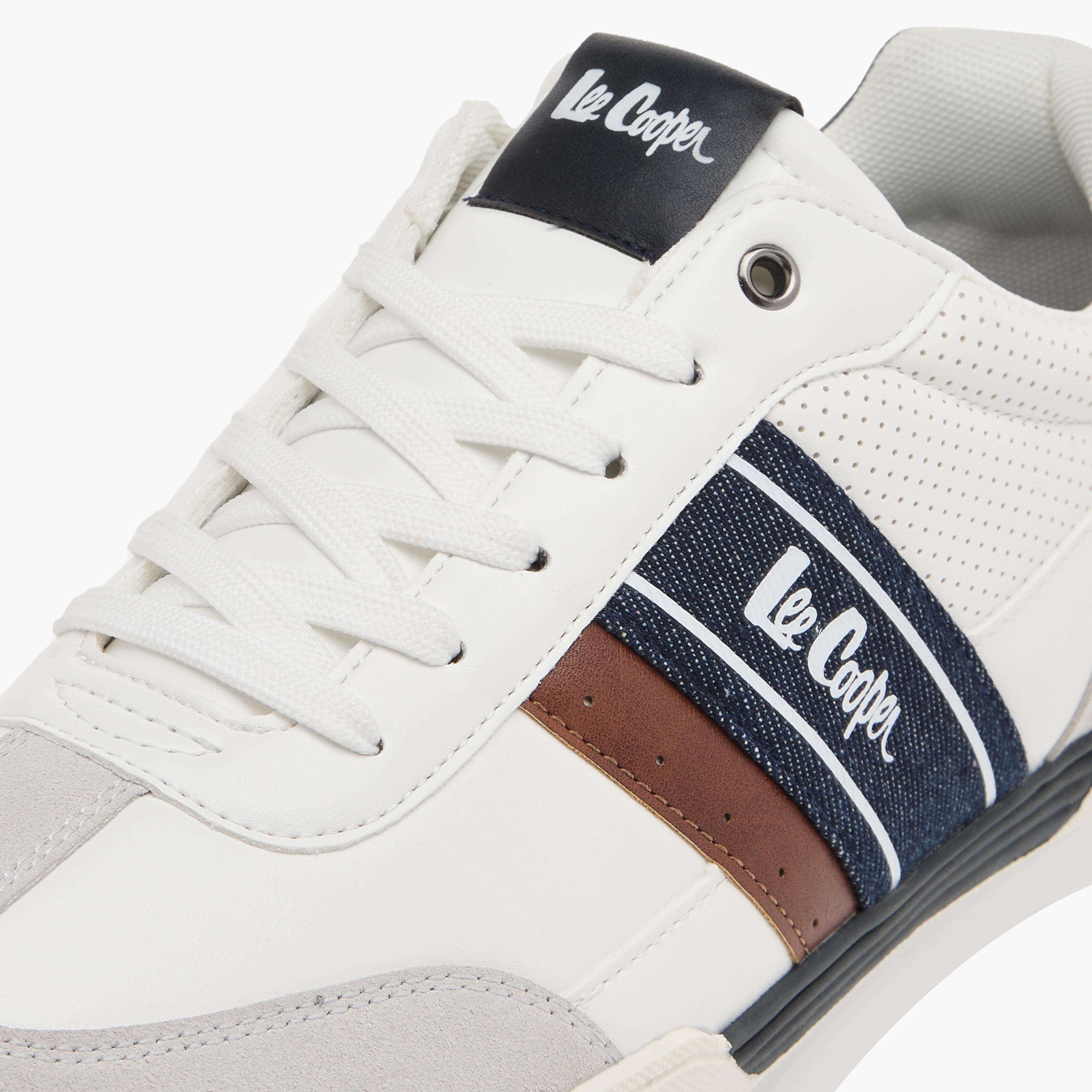 Lee Cooper Men's Panelled Ankle Sneakers with Lace-Up Closure-men-shoes-sneakers-image-4
