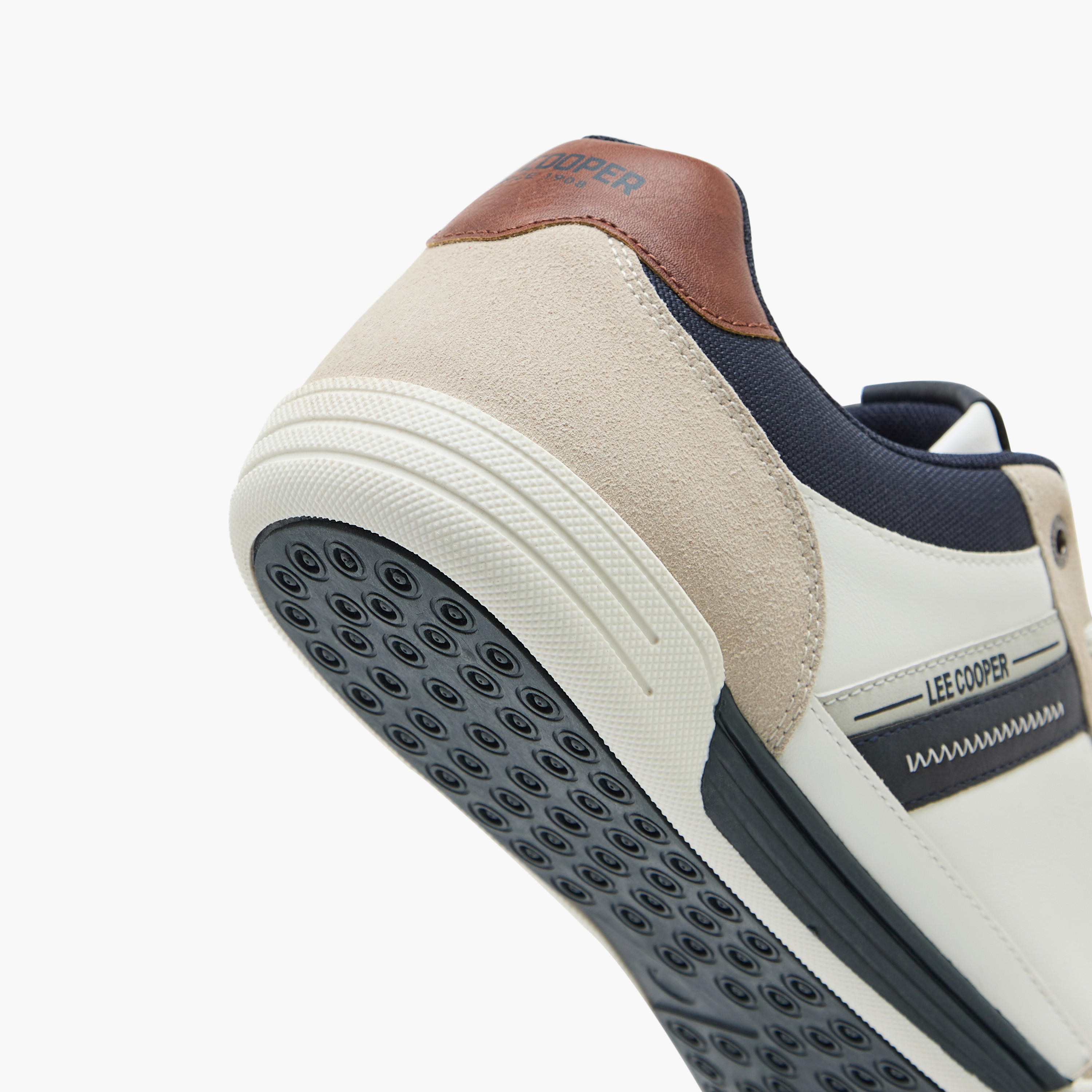 Lee Cooper Men's Panelled Sneakers with Lace-Up Closure-men-shoes-sneakers-image-5