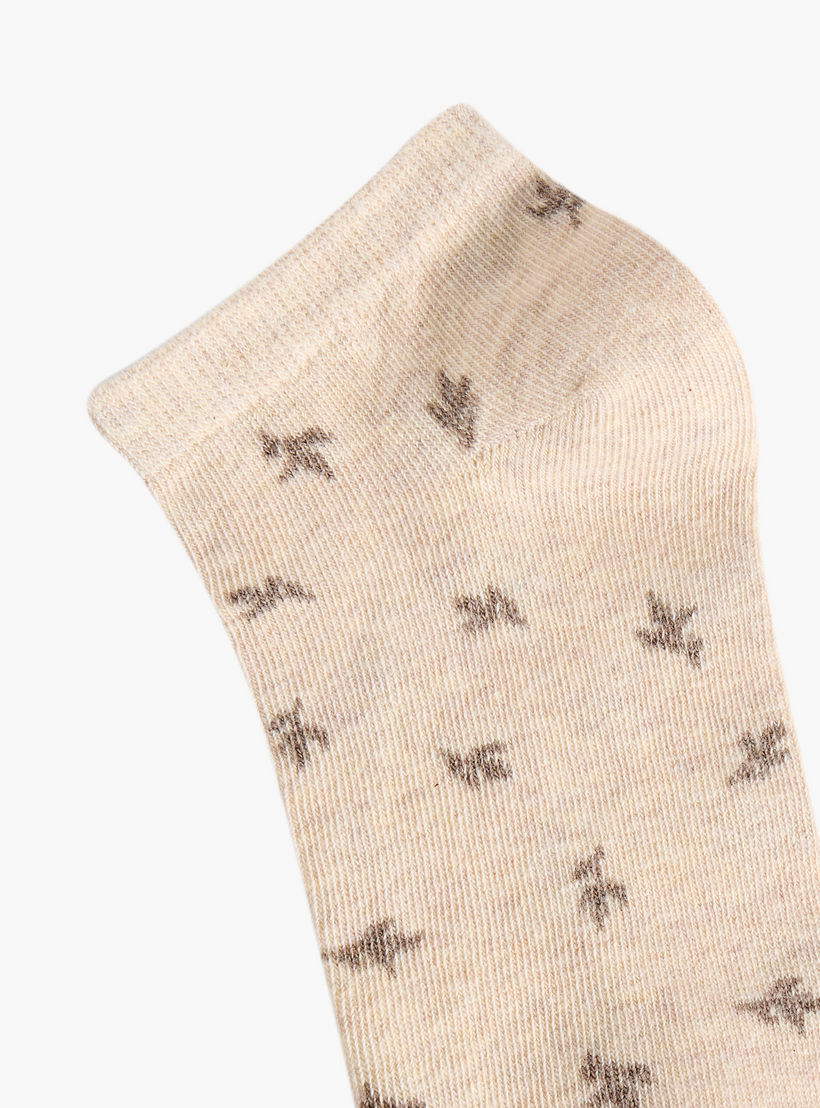 Flora Bella Pack of 5 Ankle Length Cotton Socks-women-socksandstockings-image-5