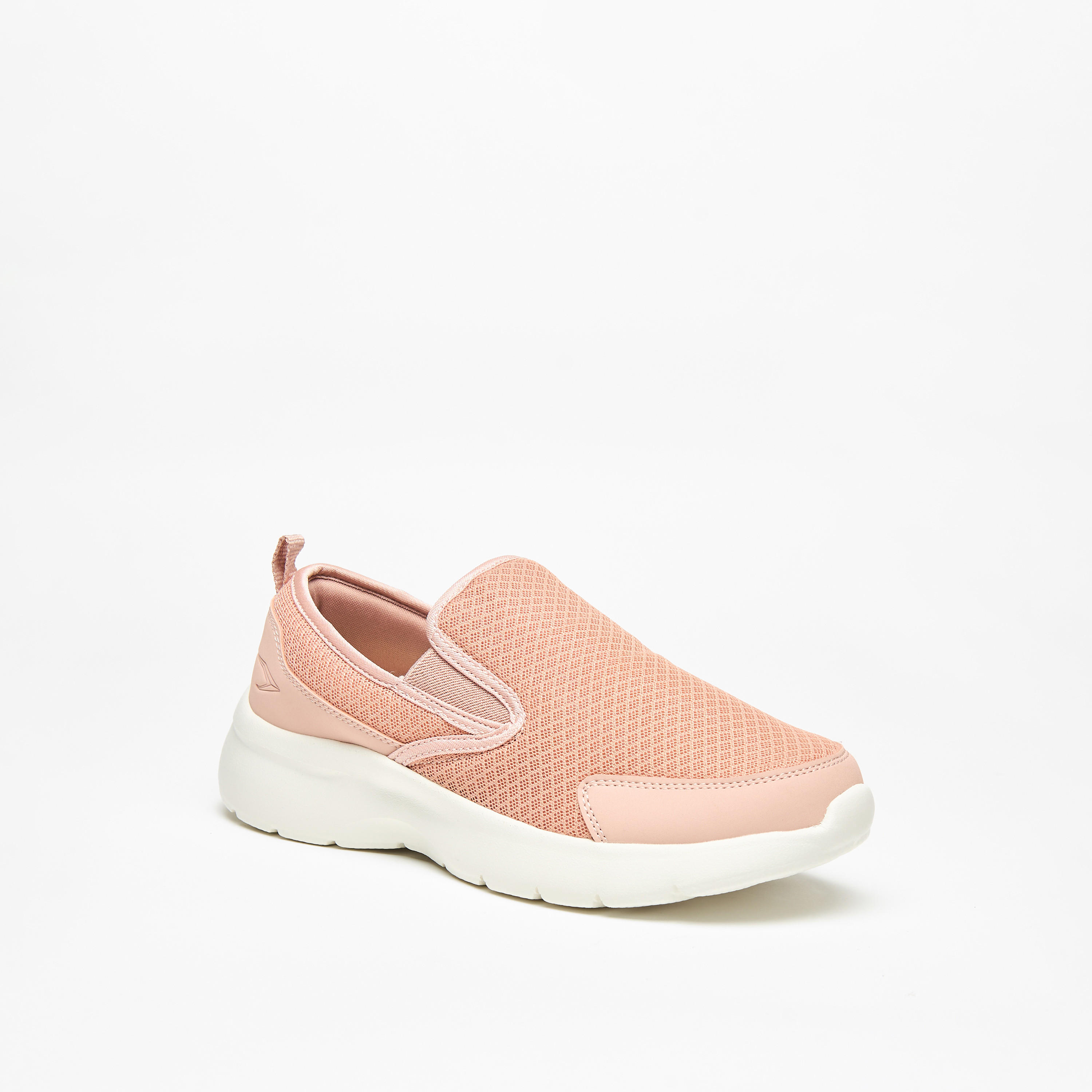 Dash Textured Slip-On Sports Shoes with Pull Tabs-women-shoes-sneakers-image-1