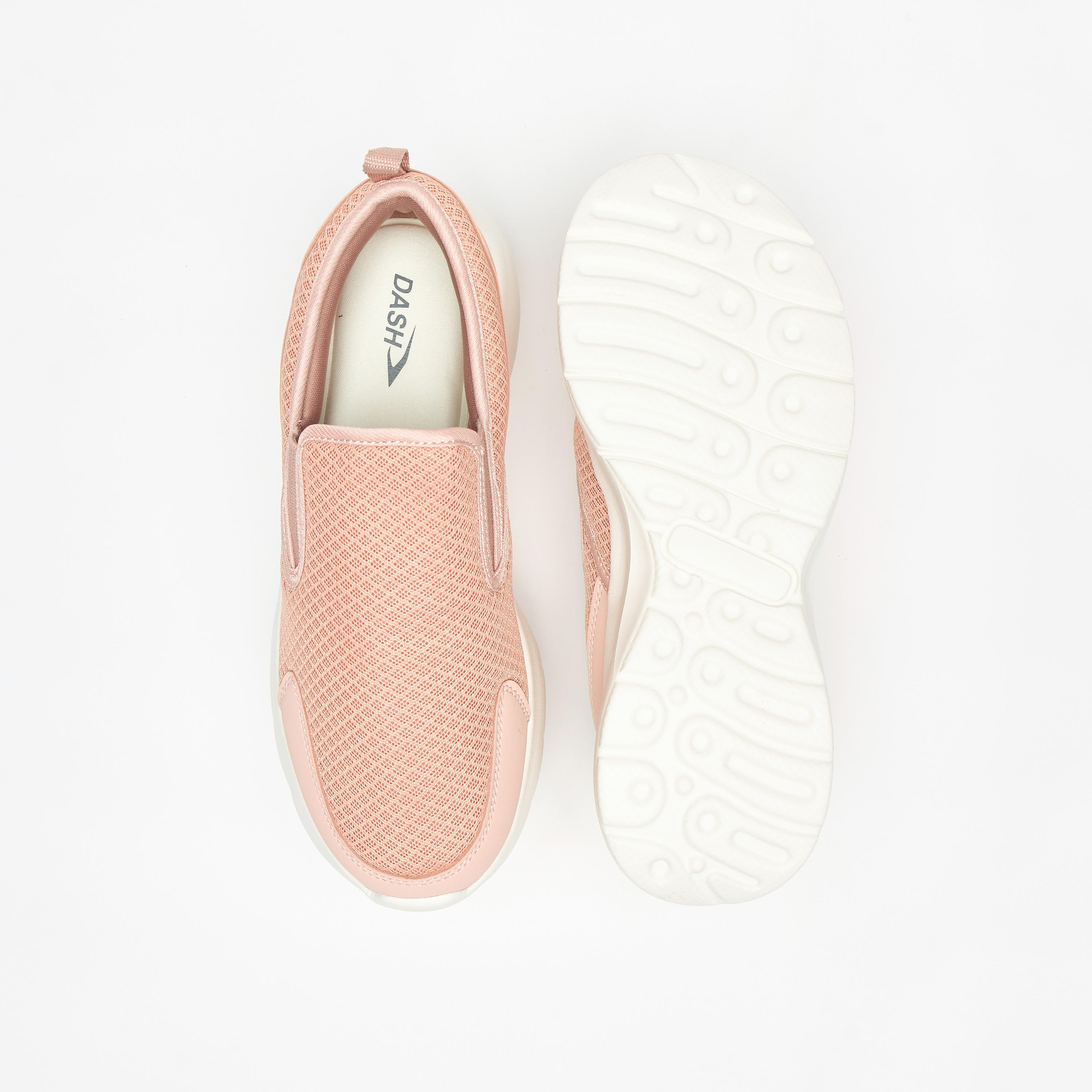 Dash Textured Slip-On Sports Shoes with Pull Tabs-women-shoes-sneakers-image-4