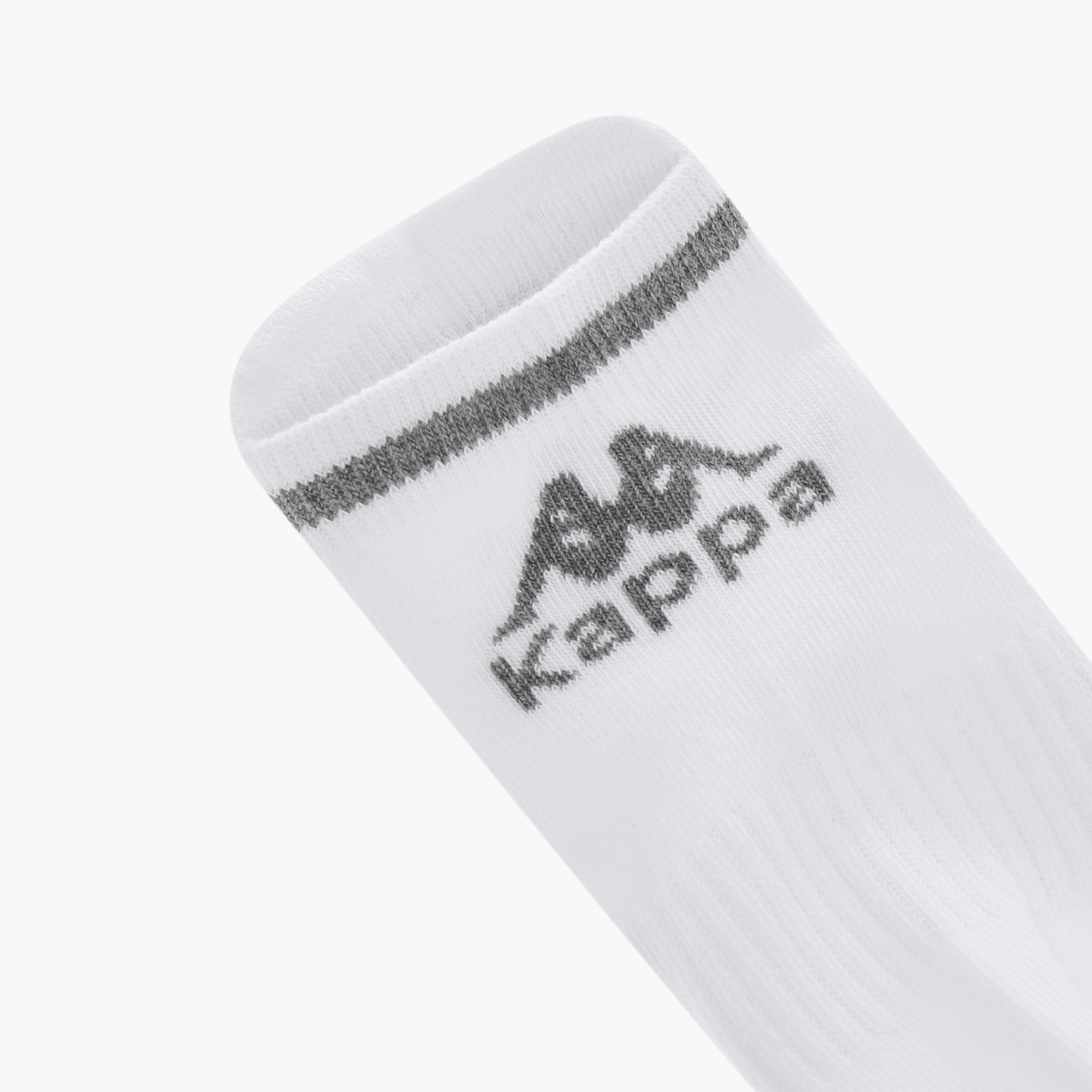 Kappa Logo Print Ankle Length Cushioned Socks - Set of 3-girls-accessories-socks-image-2