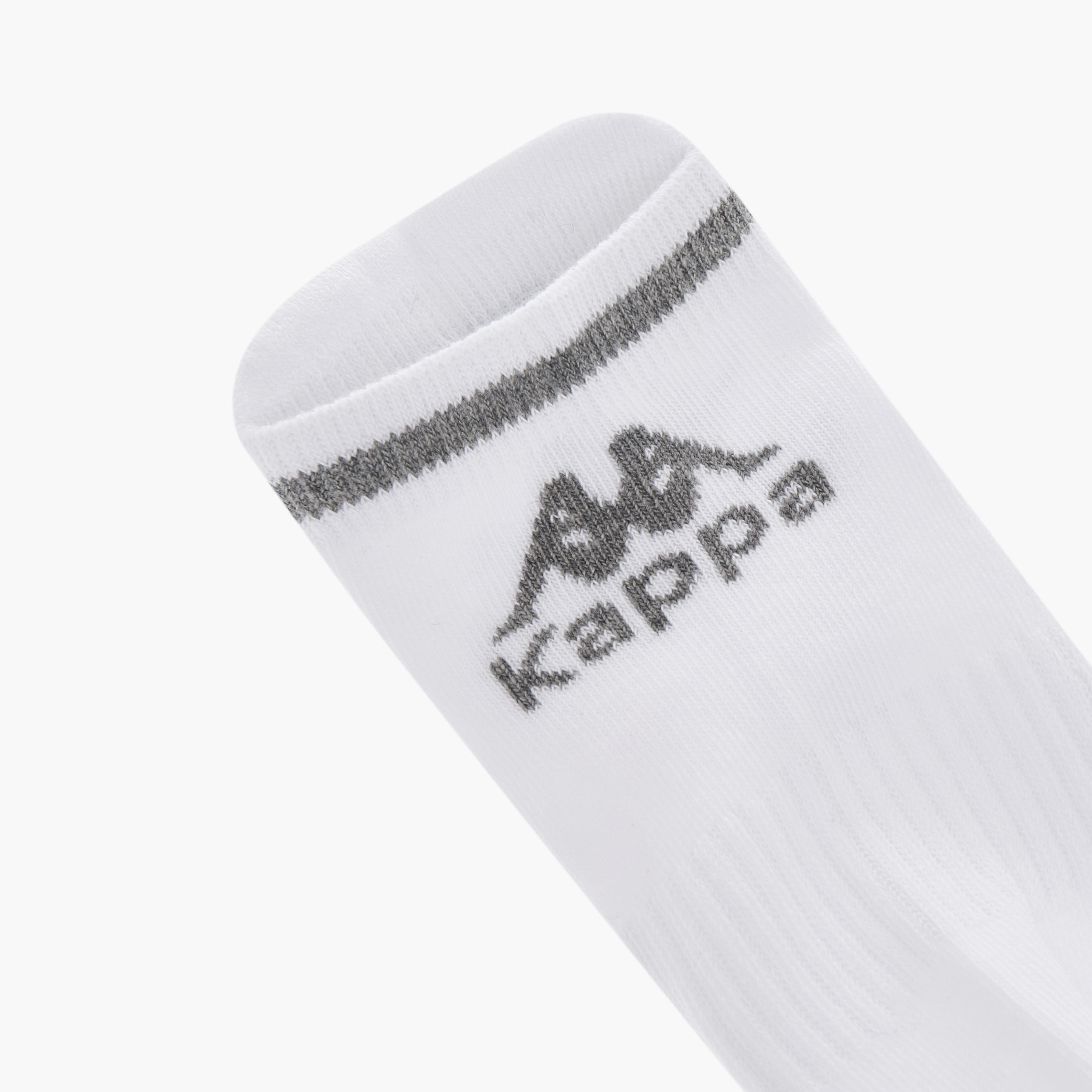 Kappa Logo Print Ankle Length Cushioned Socks - Set of 3-girls-accessories-socks-image-2