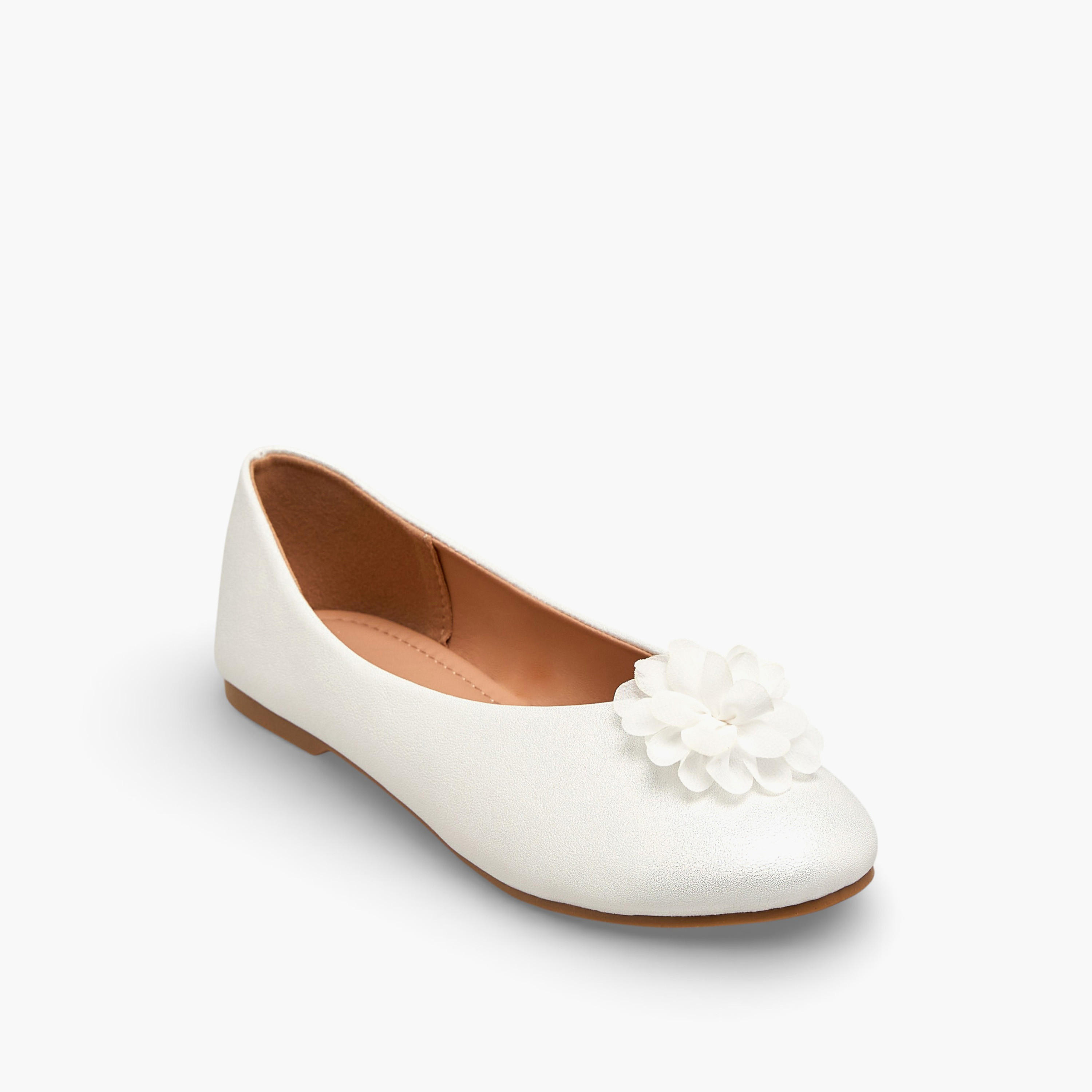 حذاء باليرينا بزينة أزهار للبنات من فلورا بيلا-girls-shoes-ballerinas-image-2