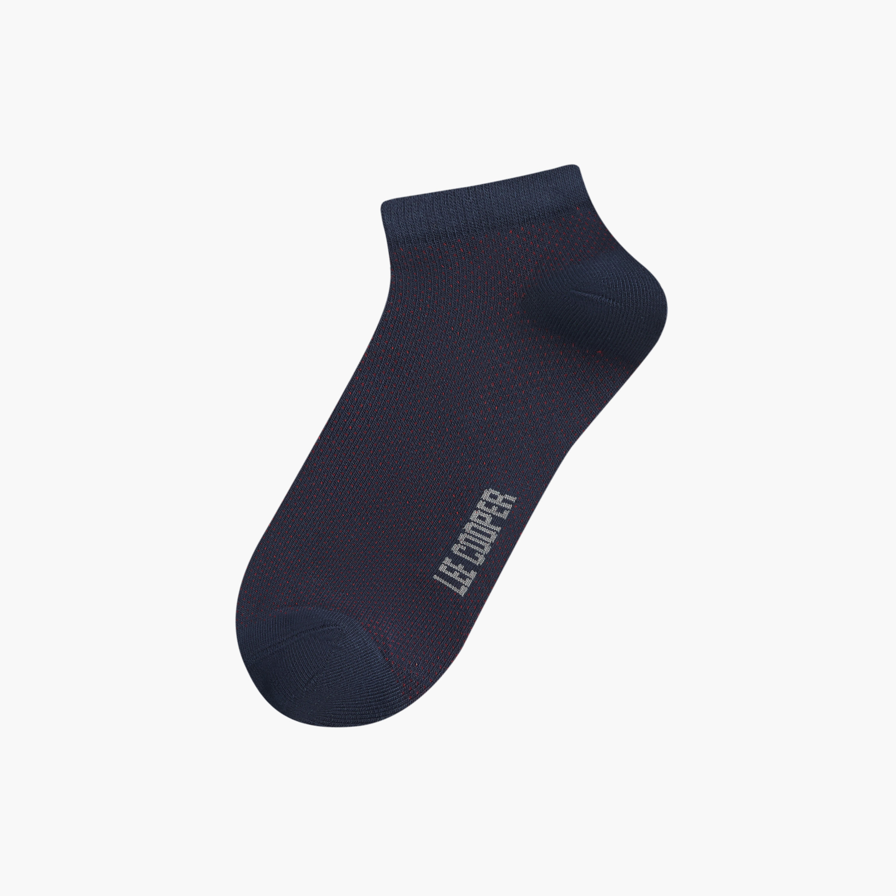 Lee Cooper Logo Detail Ankle Length Socks - Set of 5-men-socks-image-2