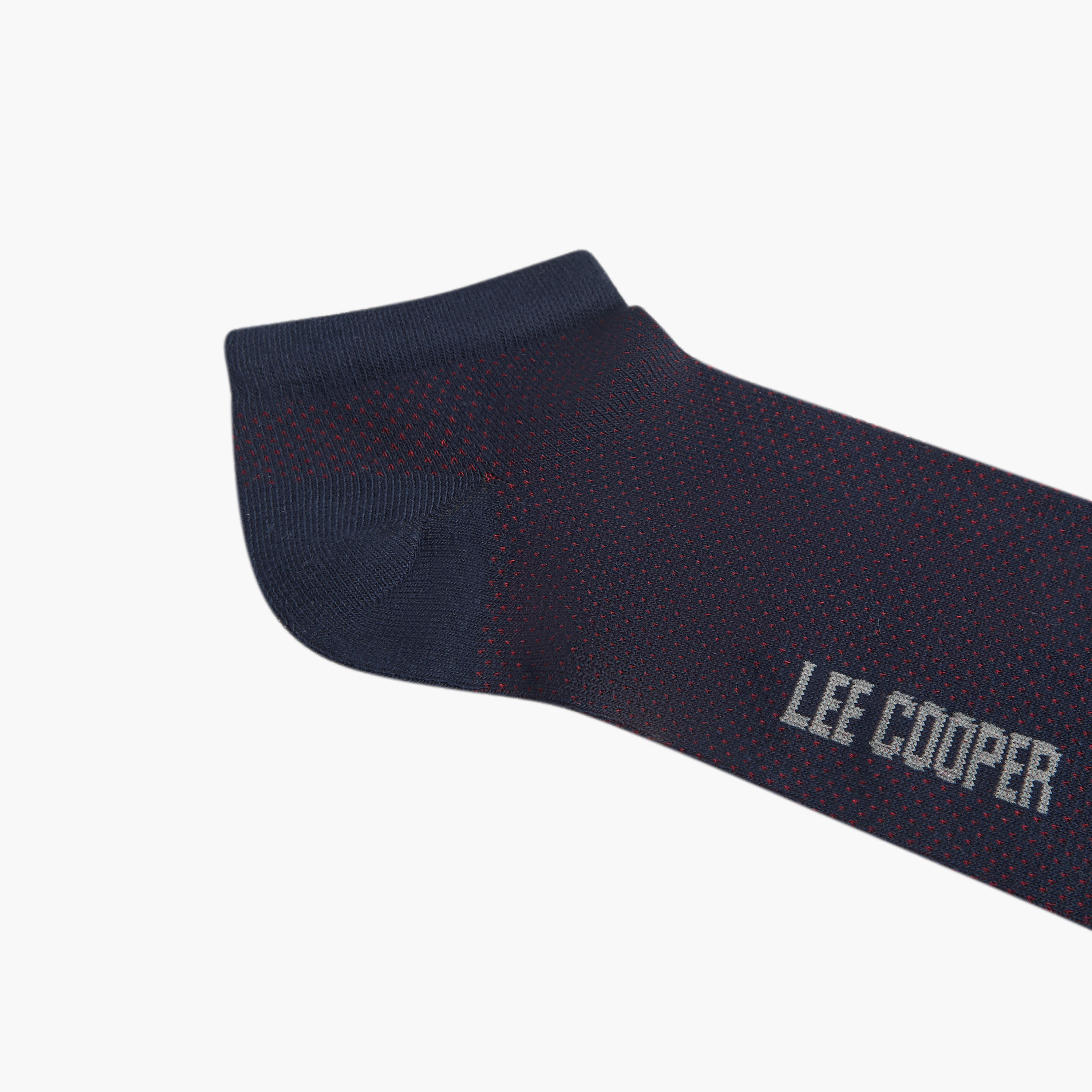 Lee Cooper Logo Detail Ankle Length Socks - Set of 5-men-socks-image-5