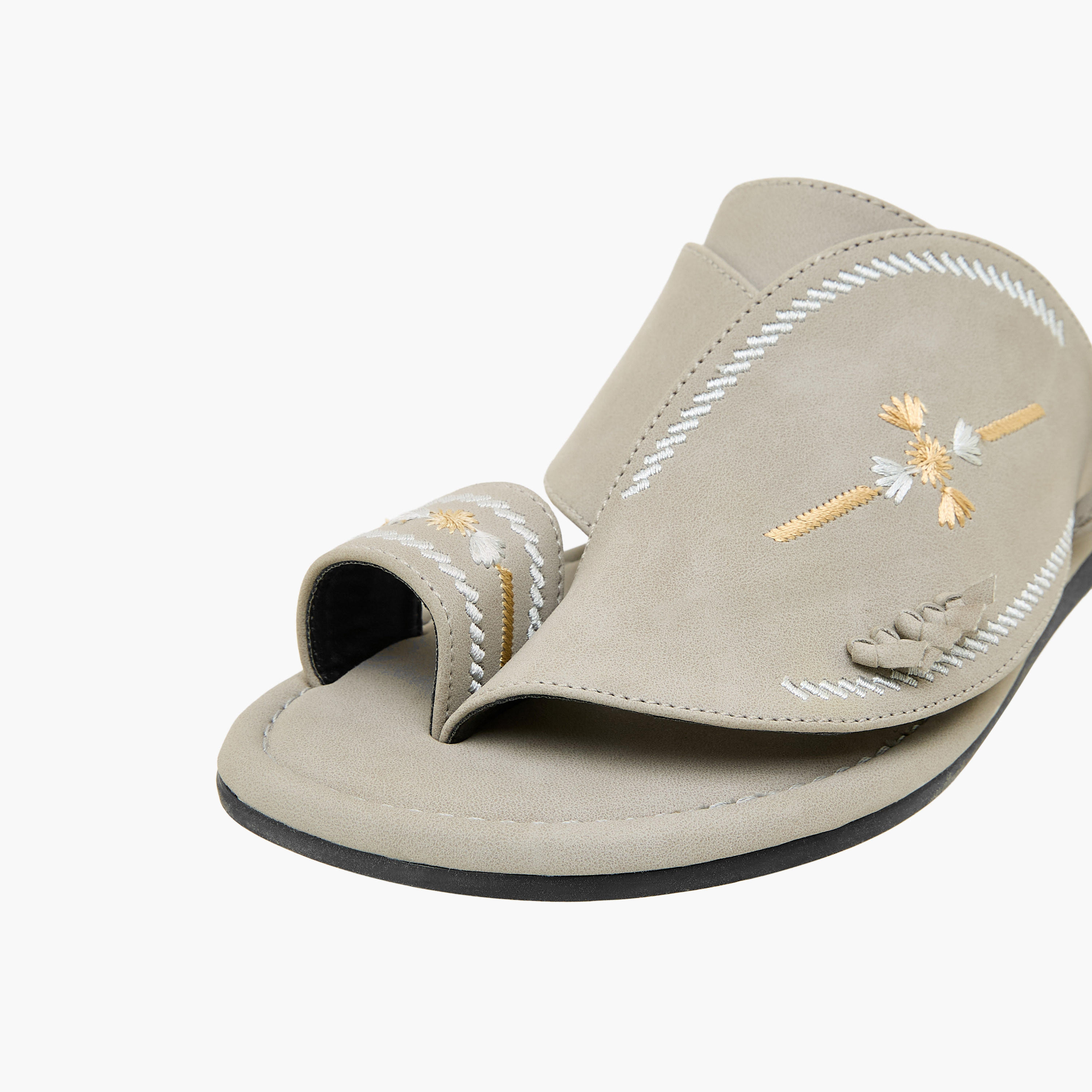 Al Waha Boys Slip-On Arabic Sandals-boys-shoes-sandals-image-4