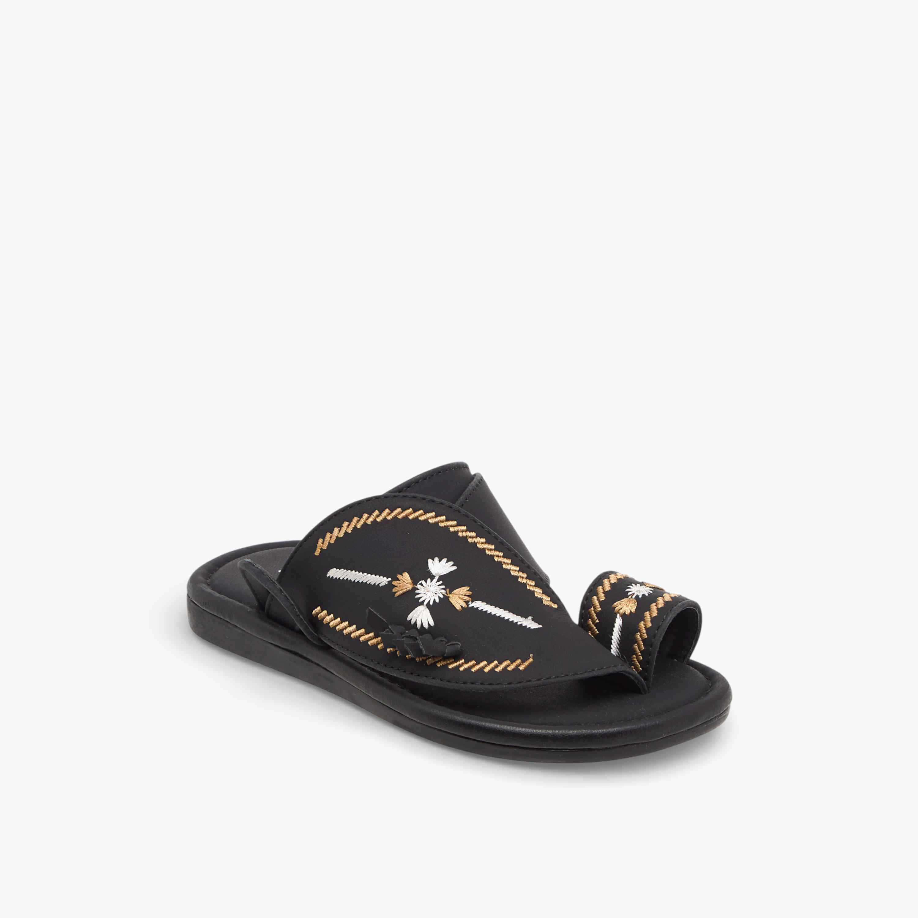 Al Waha Boys Slip-On Arabic Sandals-boys-shoes-sandals-image-2