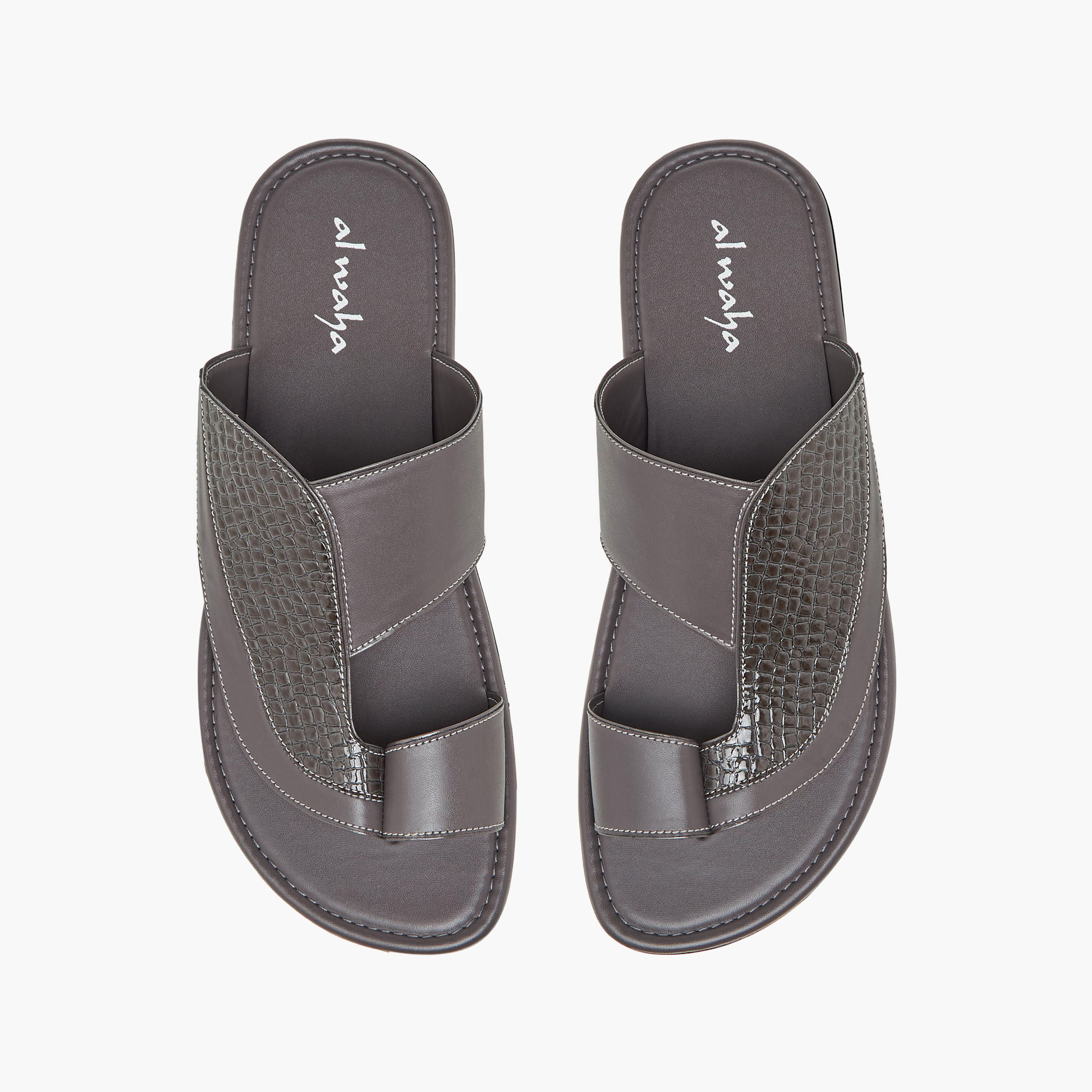 Al Waha Men Toe Loop Detail Arabic Sandals-men-shoes-sandals-image-1