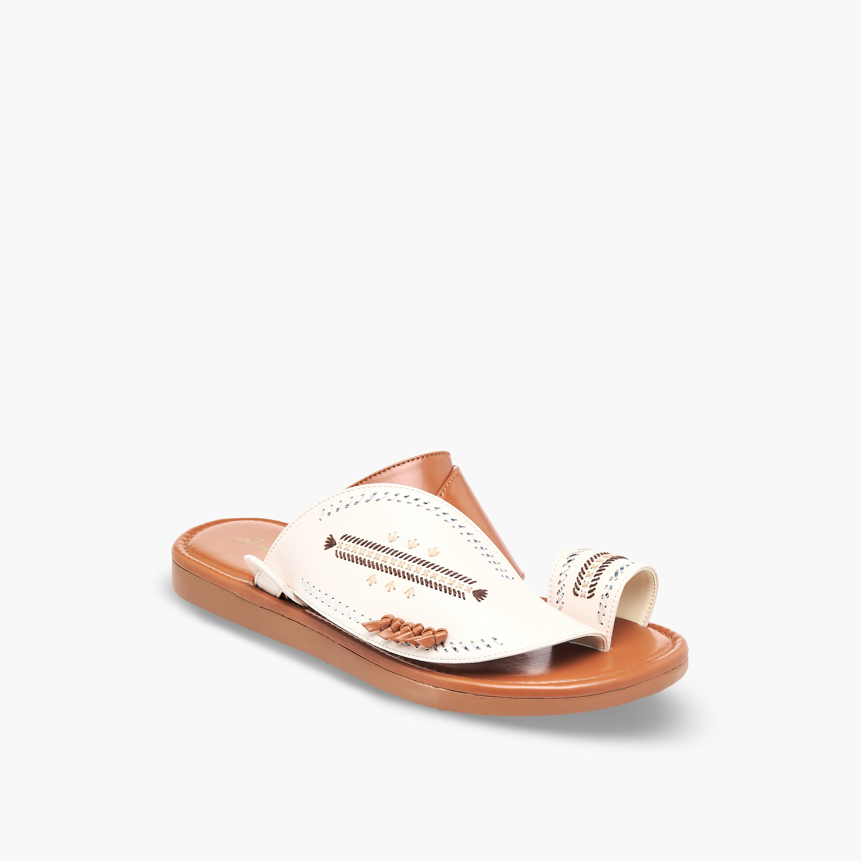 Al Waha Men Embroidered Arabic Sandals-men-shoes-sandals-image-2