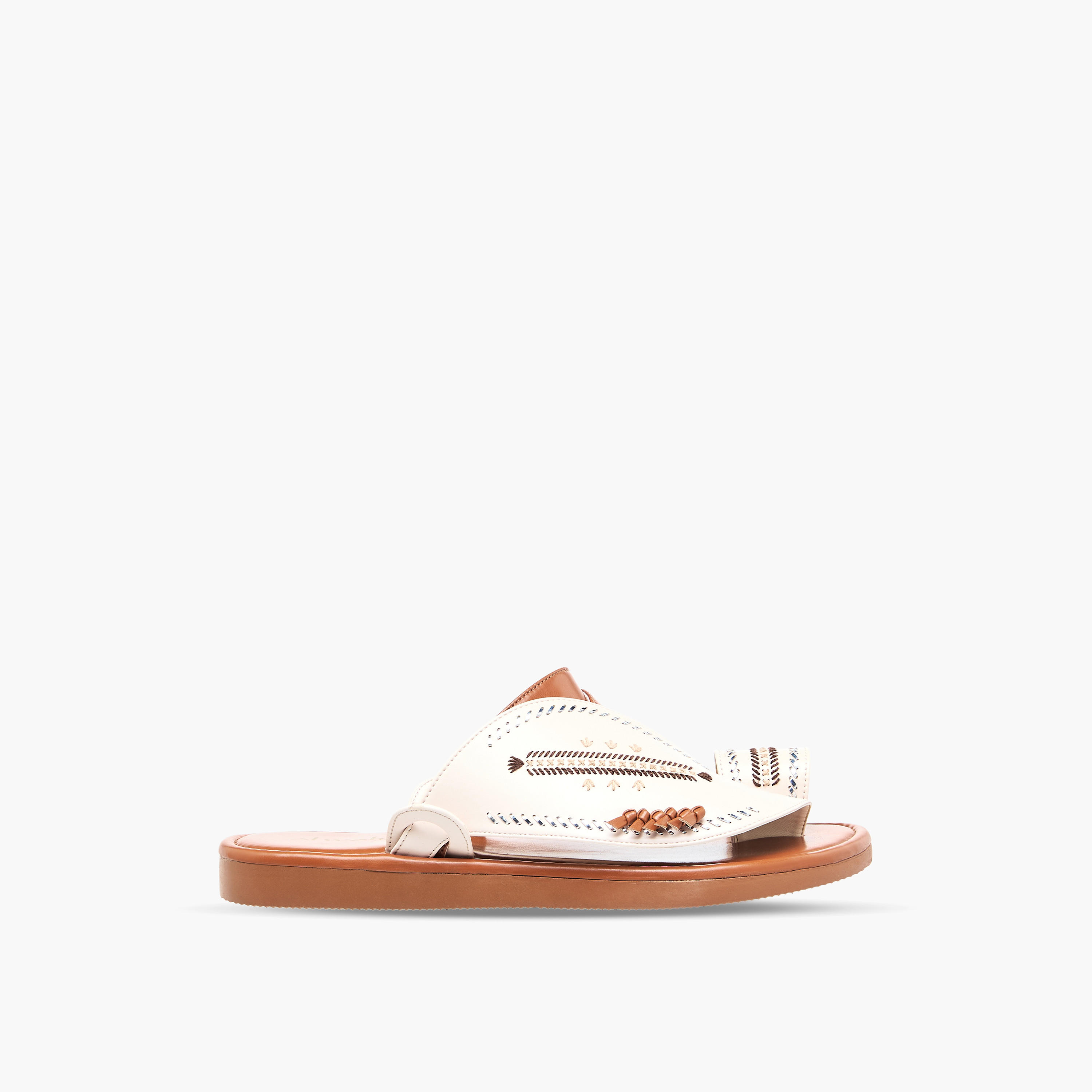 Al Waha Men Embroidered Arabic Sandals-men-shoes-sandals-image-3