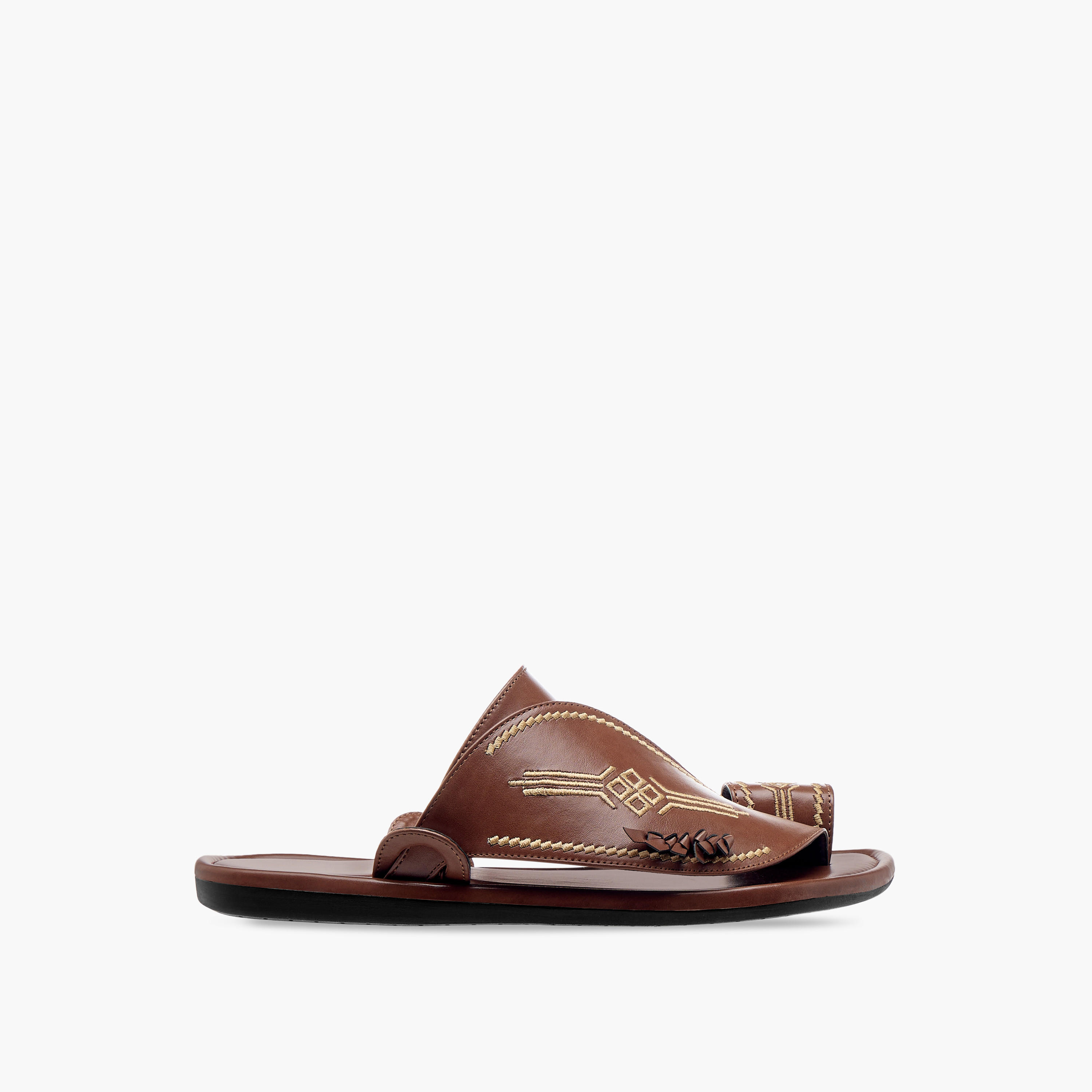 صندل عربي مطرز سهل الارتداء بحلقة إصبع من الواحة-men-shoes-sandals-image-2