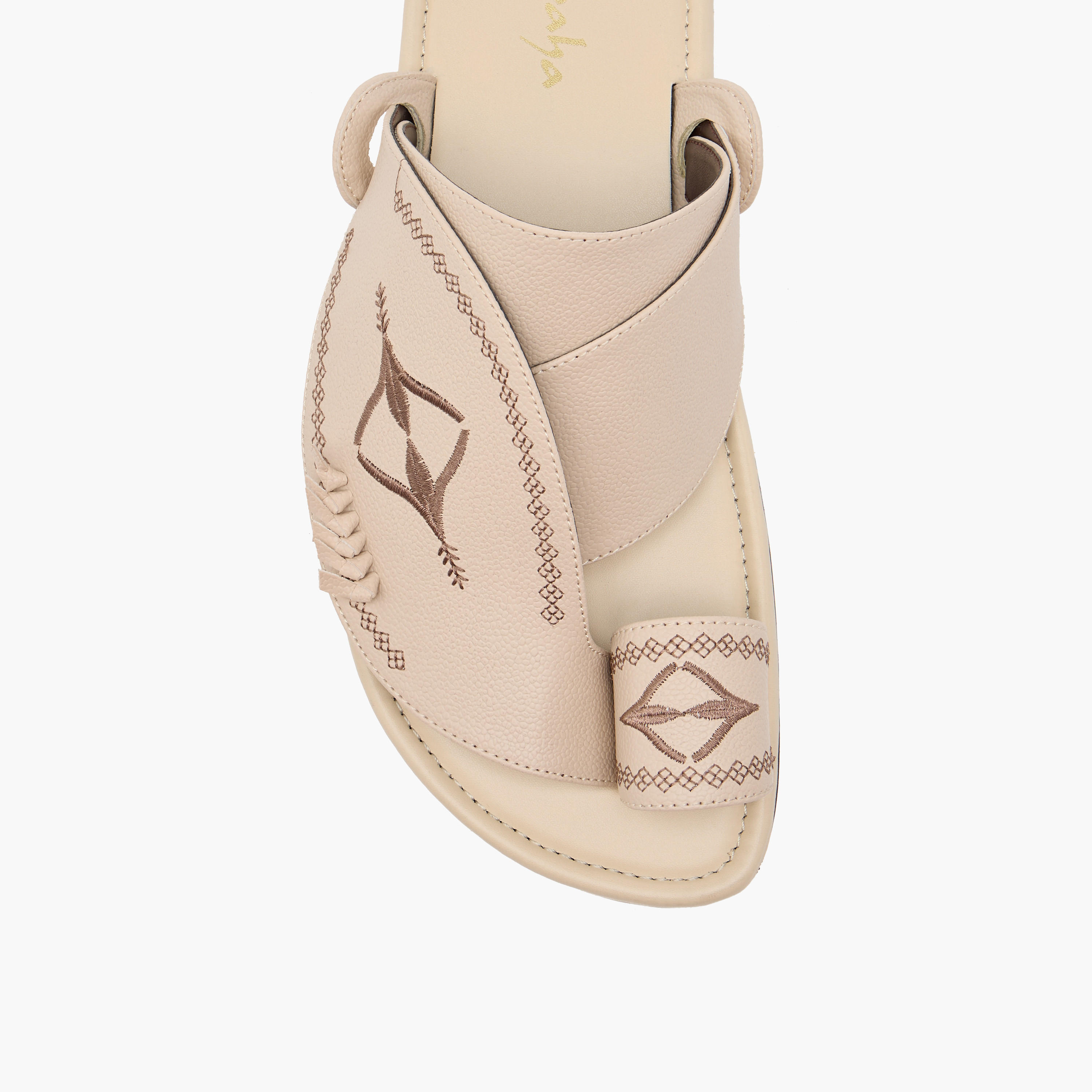 صندل عربي مطرّز سهل الارتداء بحلقة إصبع من الواحة-men-shoes-sandals-image-3