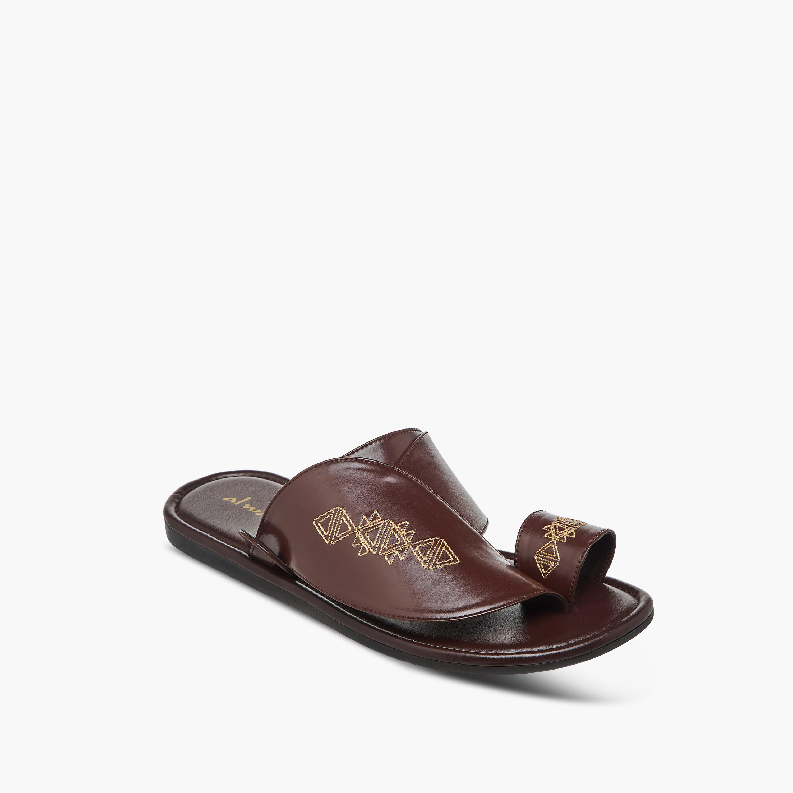 Al Waha Men Embroidered Arabic Sandals-men-shoes-sandals-image-14