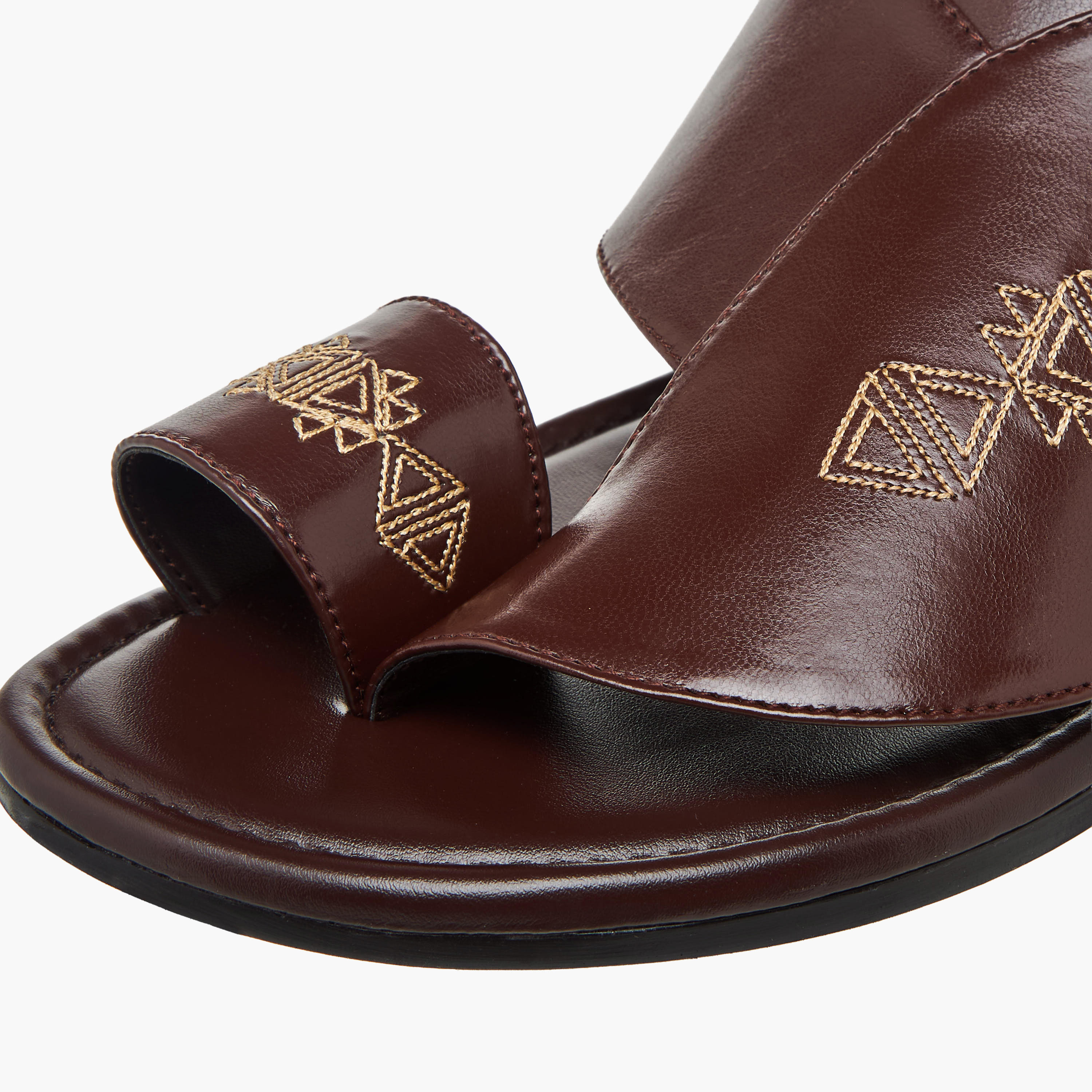 Al Waha Men Embroidered Arabic Sandals-men-shoes-sandals-image-16