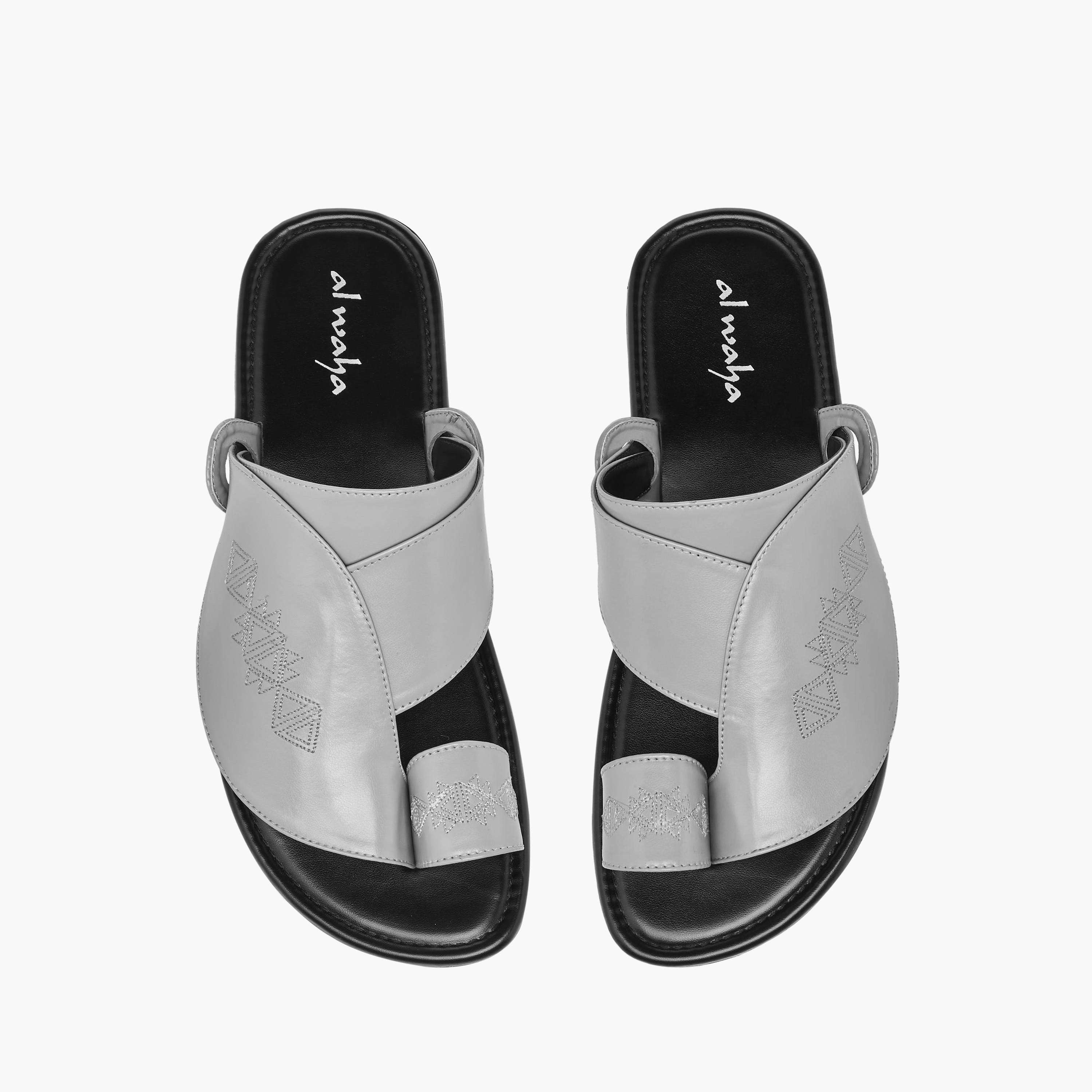 Al Waha Men Embroidered Arabic Sandals-men-shoes-sandals-image-7