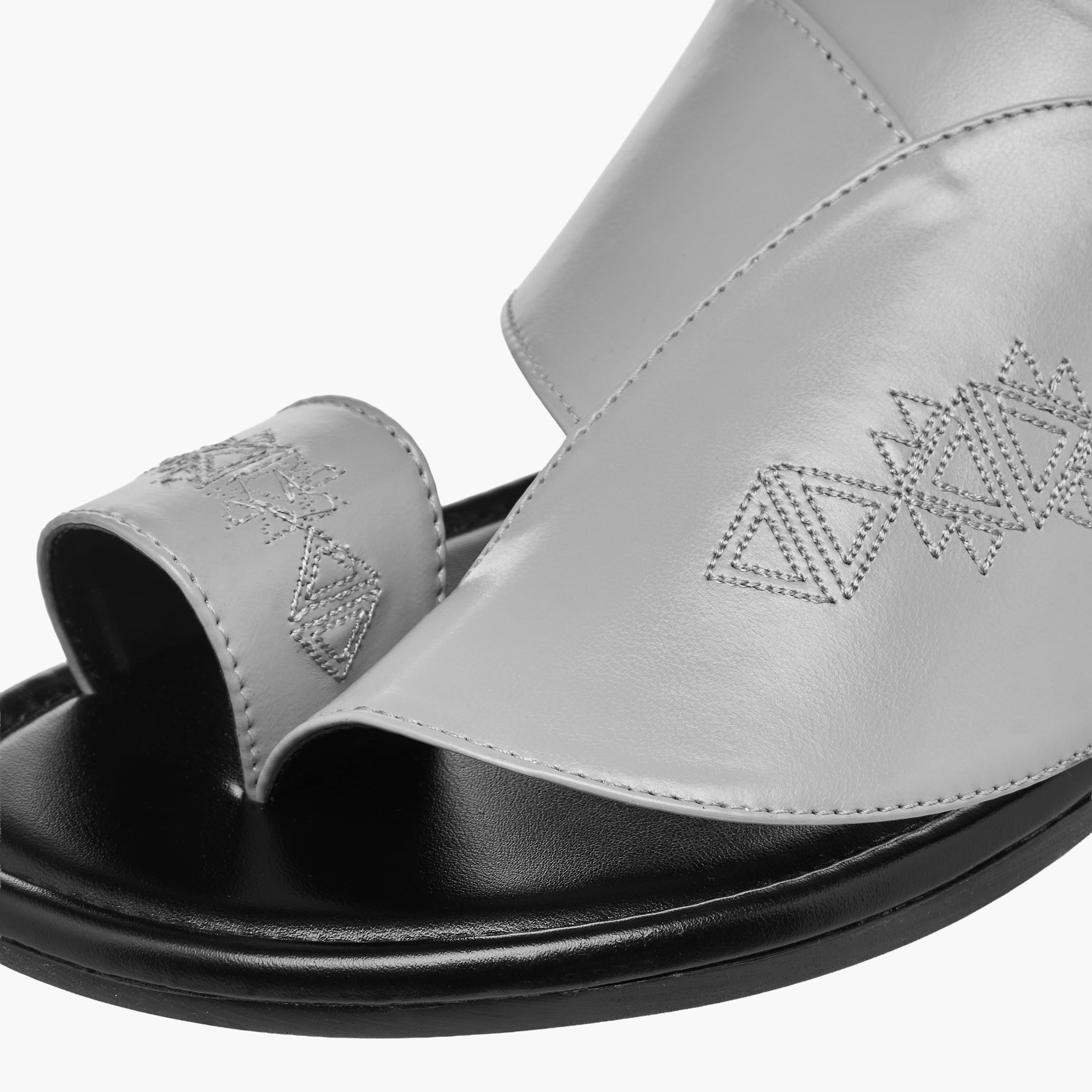 Al Waha Men Embroidered Arabic Sandals-men-shoes-sandals-image-10
