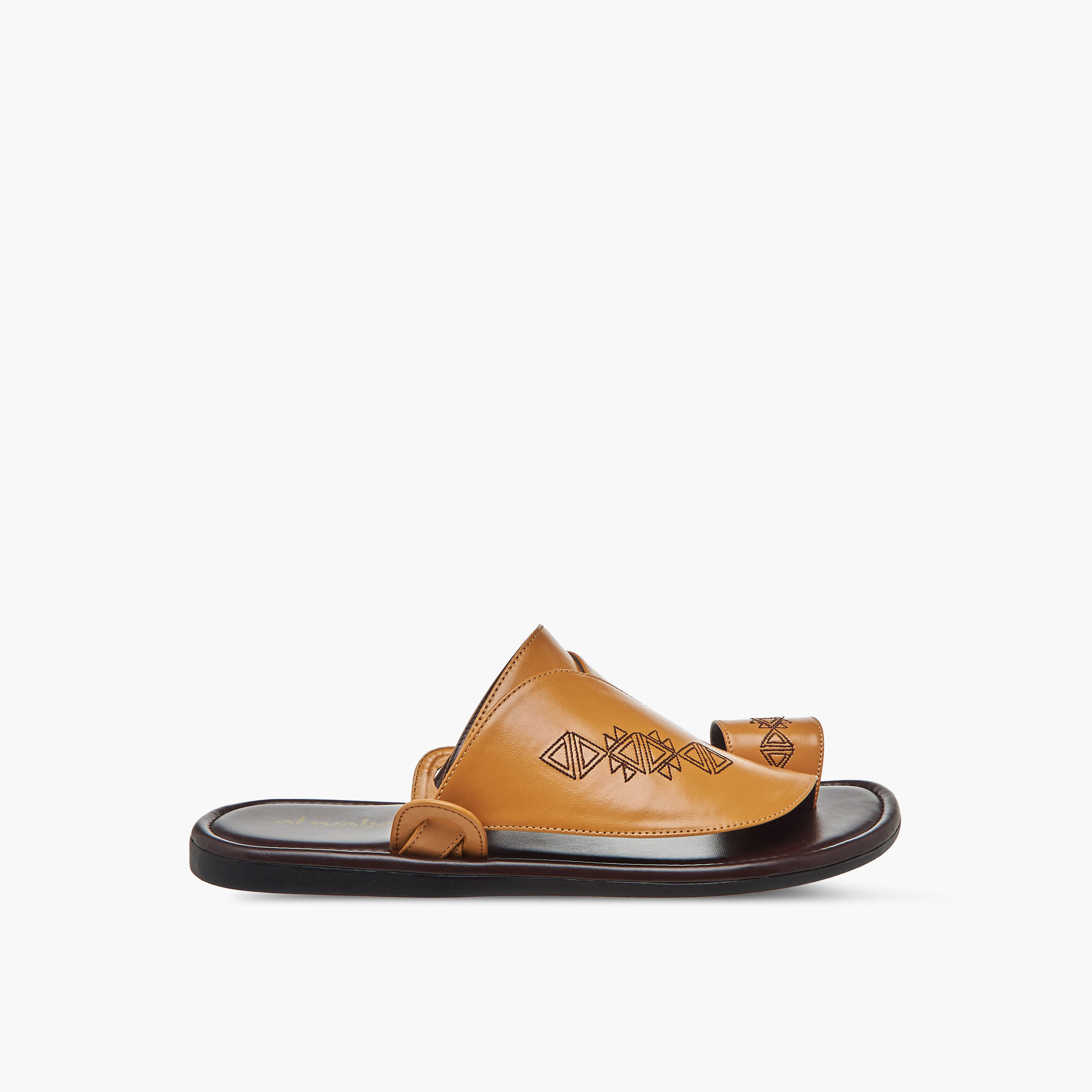 Al Waha Men Embroidered Arabic Sandals-men-shoes-sandals-image-3