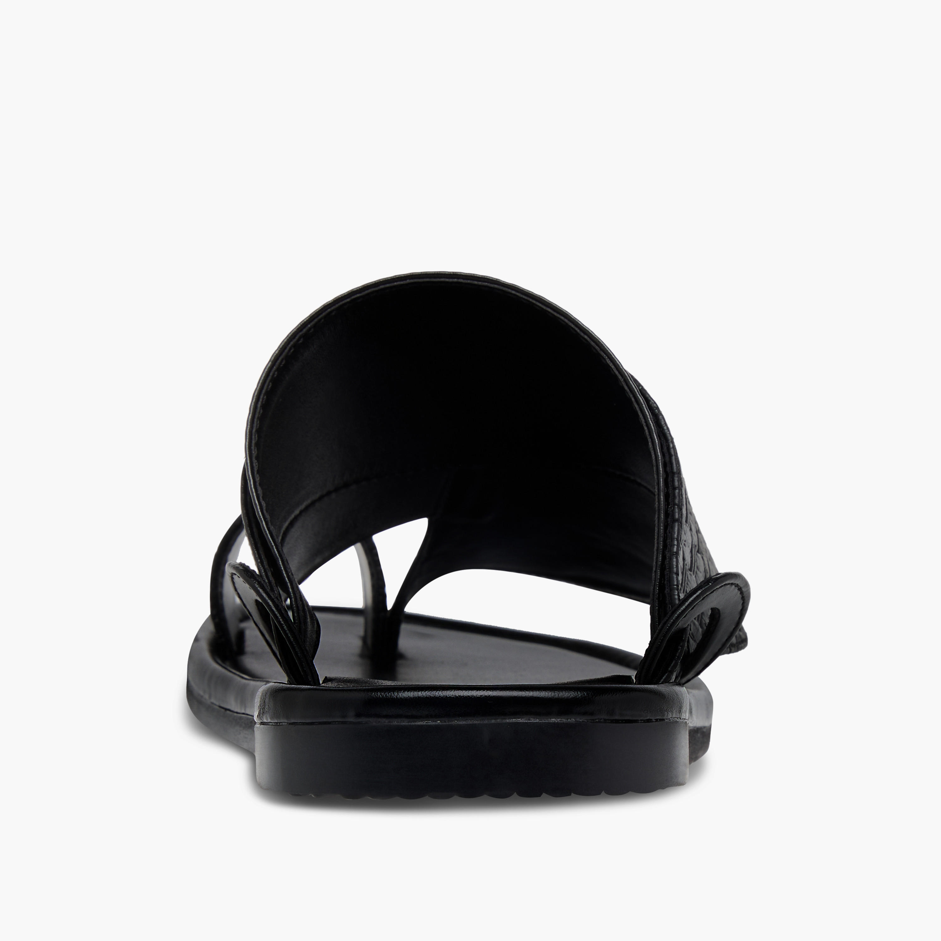 صندل عربي سهل الارتداء بارز الملمس وبتفاصيل حلقة إصبع إل بي إل من شو إكسبريس-men-shoes-sandals-image-4