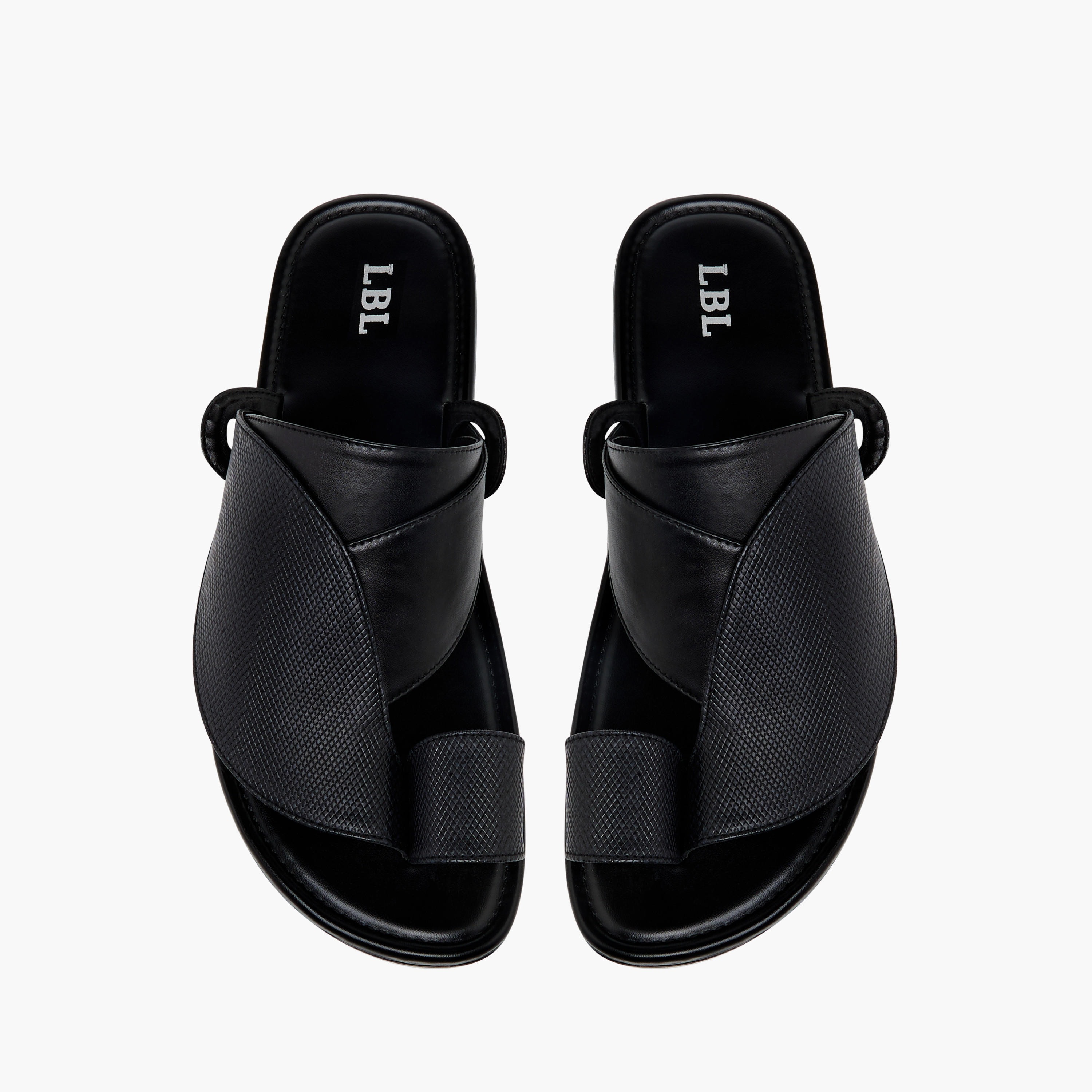 LBL by Shoexpress Textured Slip-On Arabic Sandals with Toe Loop-men-shoes-sandals-image-1