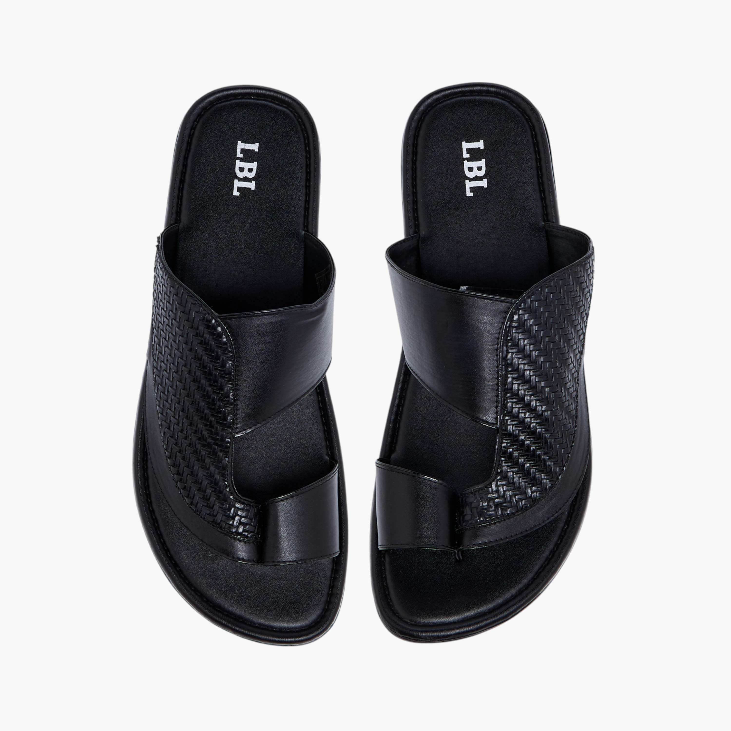 صندل عربي بارز الملمس سهل الارتداء من إل بي إل من شو إكسبرس-men-shoes-sandals-image-9