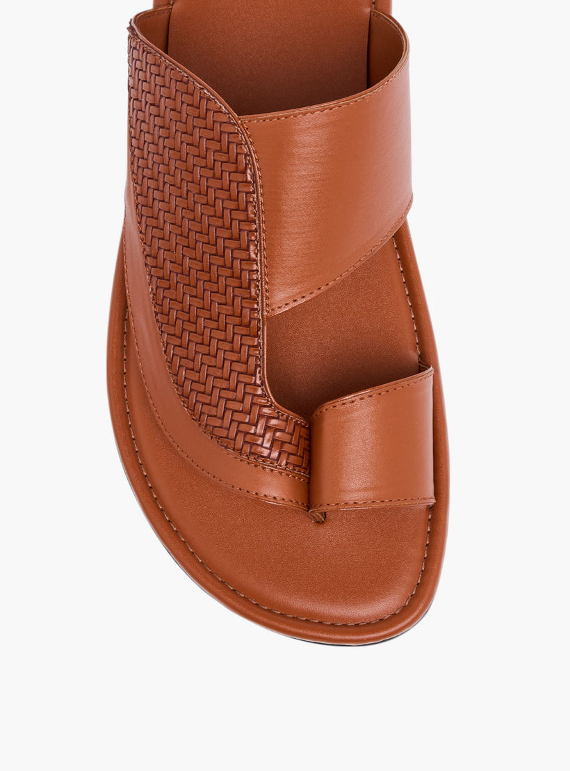 LBL by Shoexpress Textured Slip-on Arabic Sandals-men-shoes-sandals-image-3