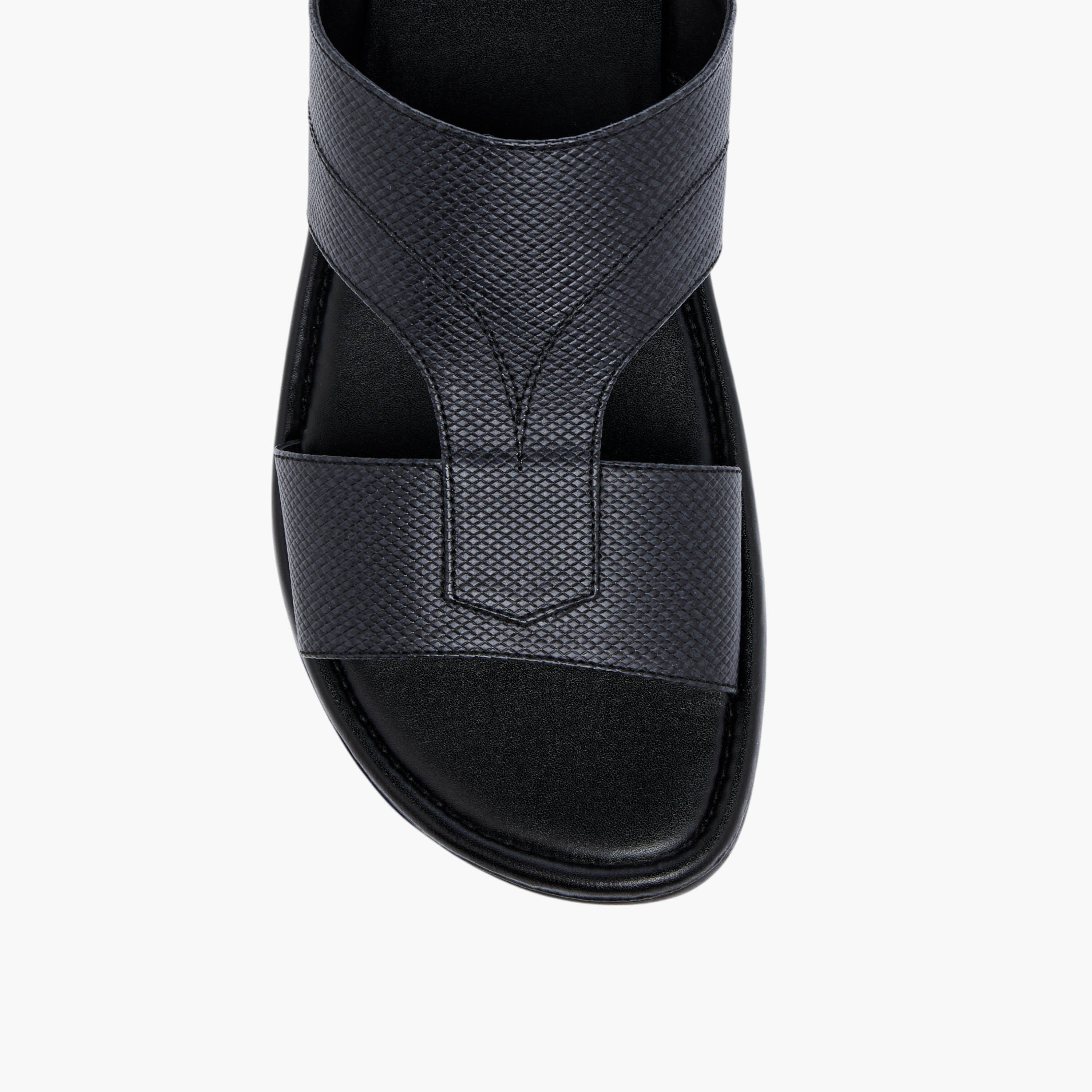 LBL by Shoexpress Textured Slip-On Arabic Sandals-men-shoes-sandals-image-3