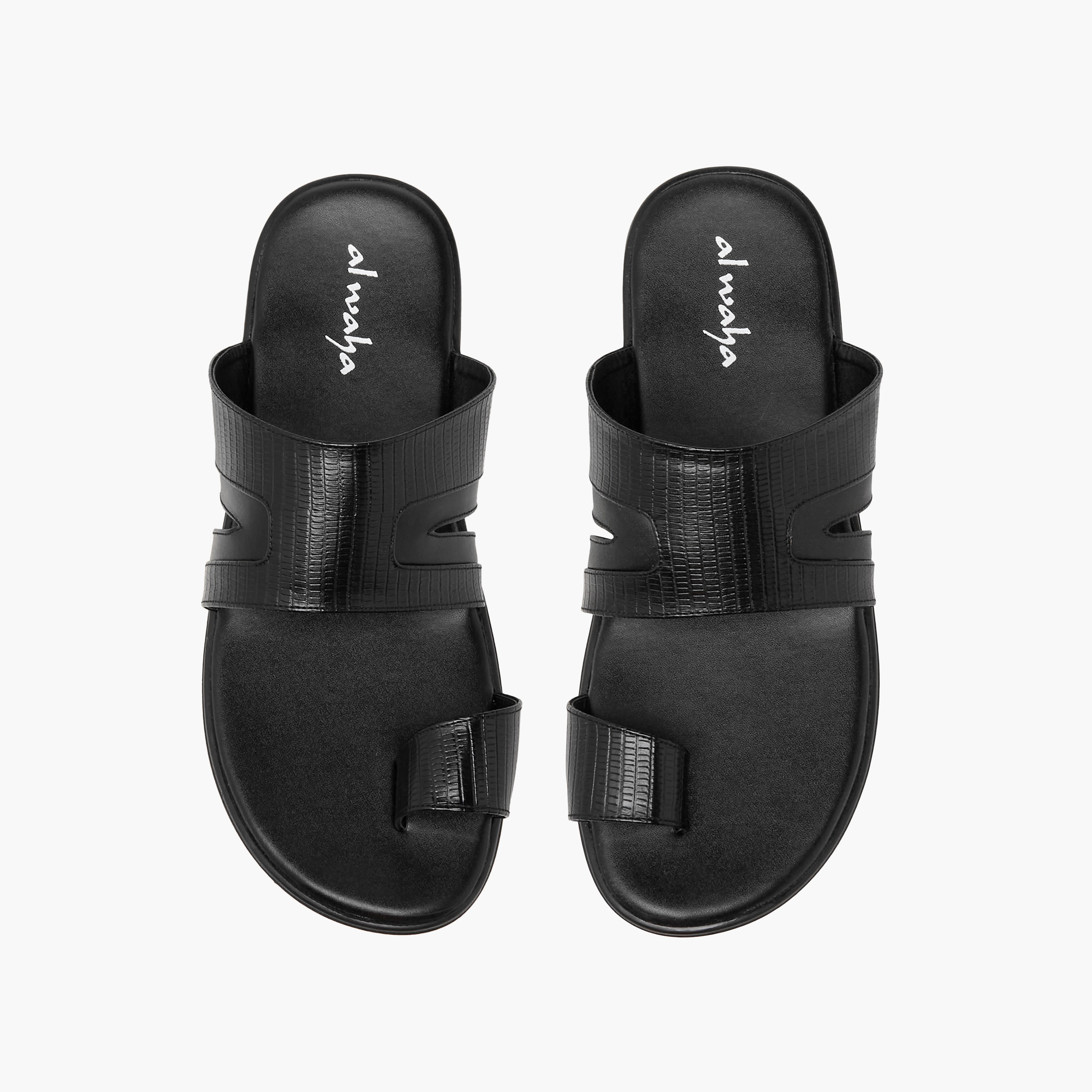 Al Waha Men Toe Loop Detail Arabic Sandals-men-shoes-sandals-image-1