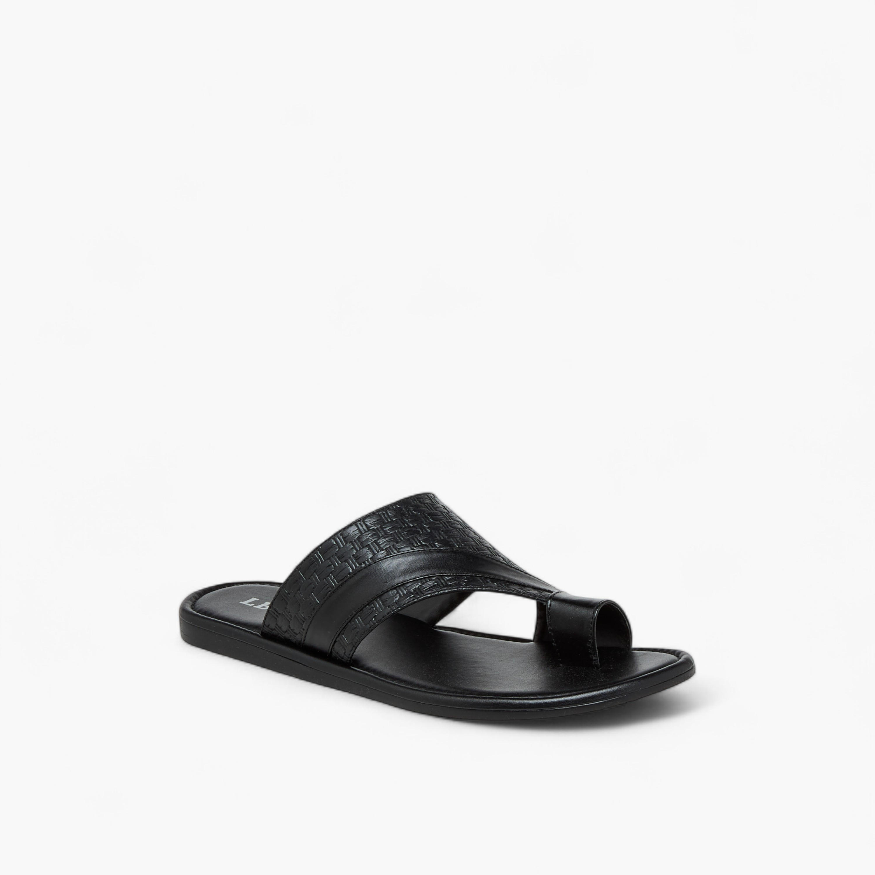 LBL by Shoexpress Textured Arabic Sandals-men-shoes-sandals-image-2