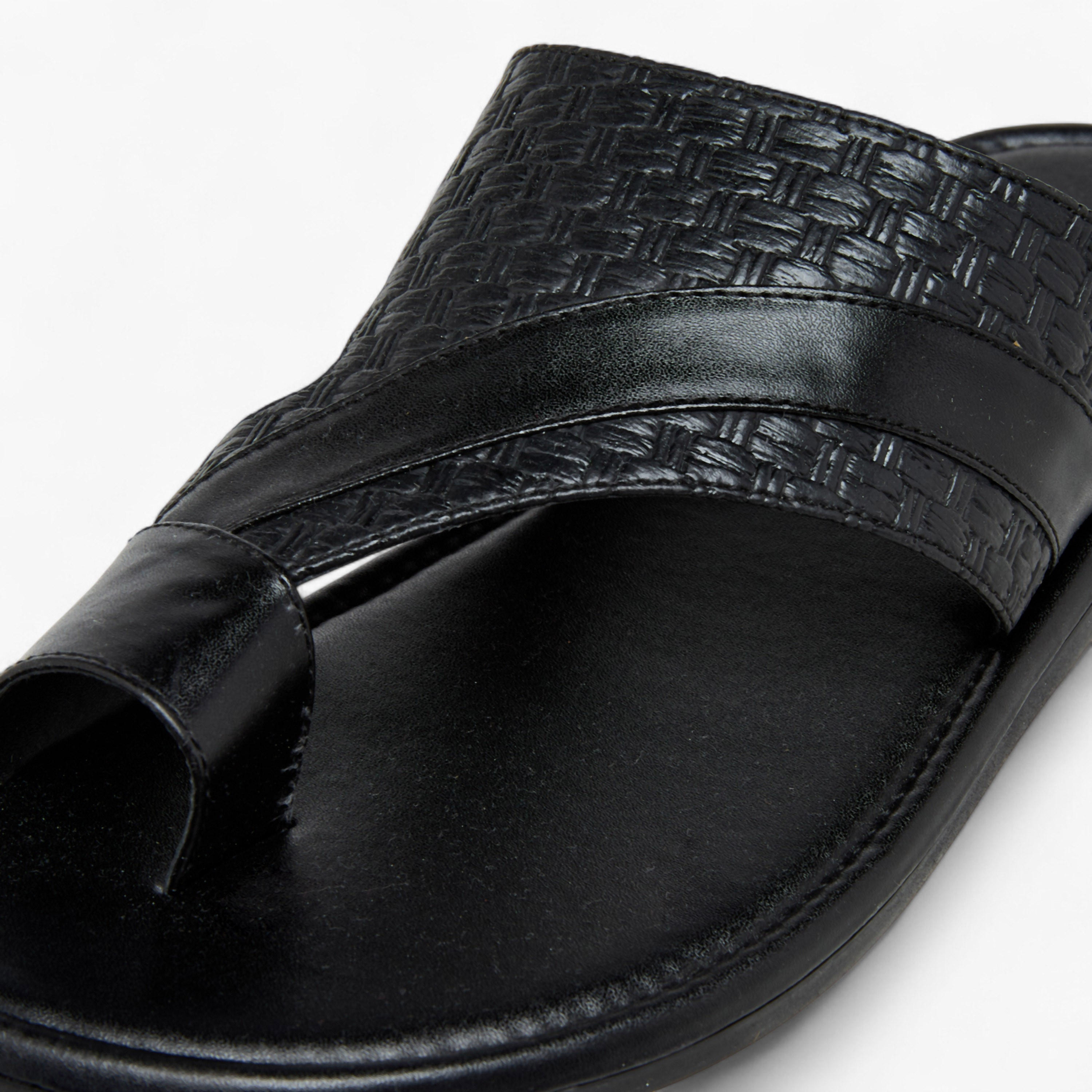 LBL by Shoexpress Textured Arabic Sandals-men-shoes-sandals-image-4