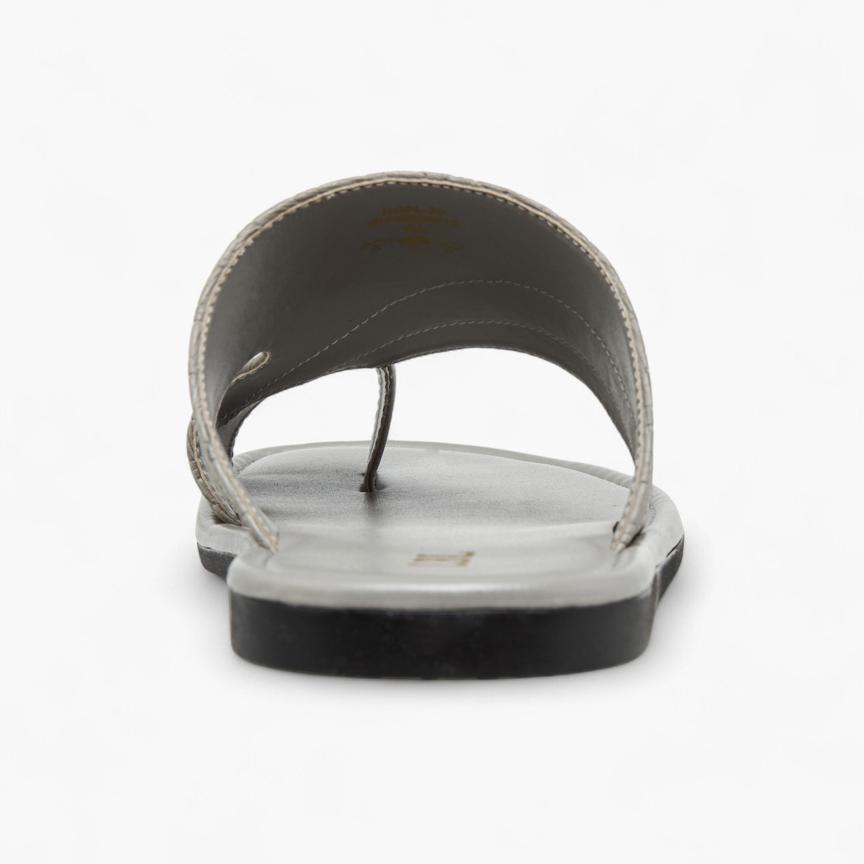 LBL by Shoexpress Textured Arabic Sandals-men-shoes-sandals-image-5