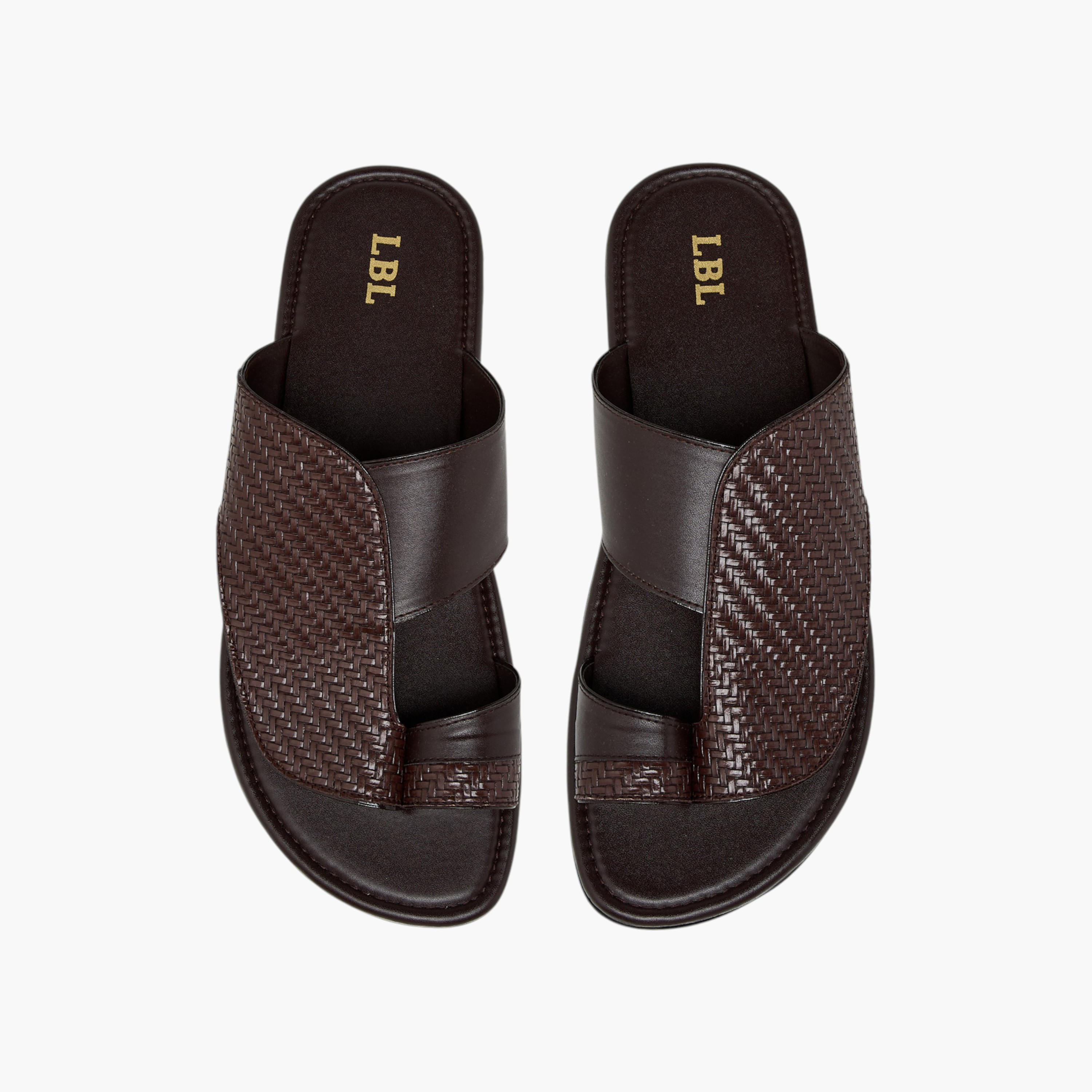 LBL by Shoexpress Textured Arabic Sandals-men-shoes-sandals-image-1