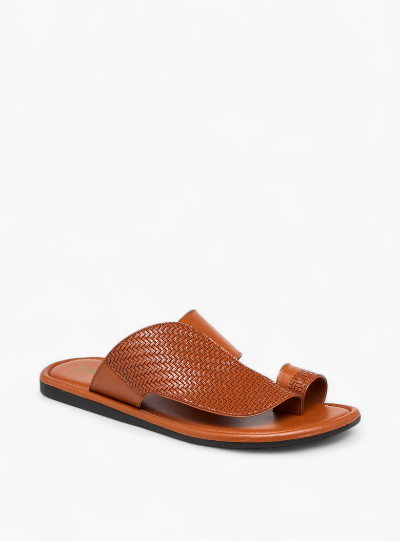 LBL by Shoexpress Textured Arabic Sandals-men-shoes-sandals-image-2