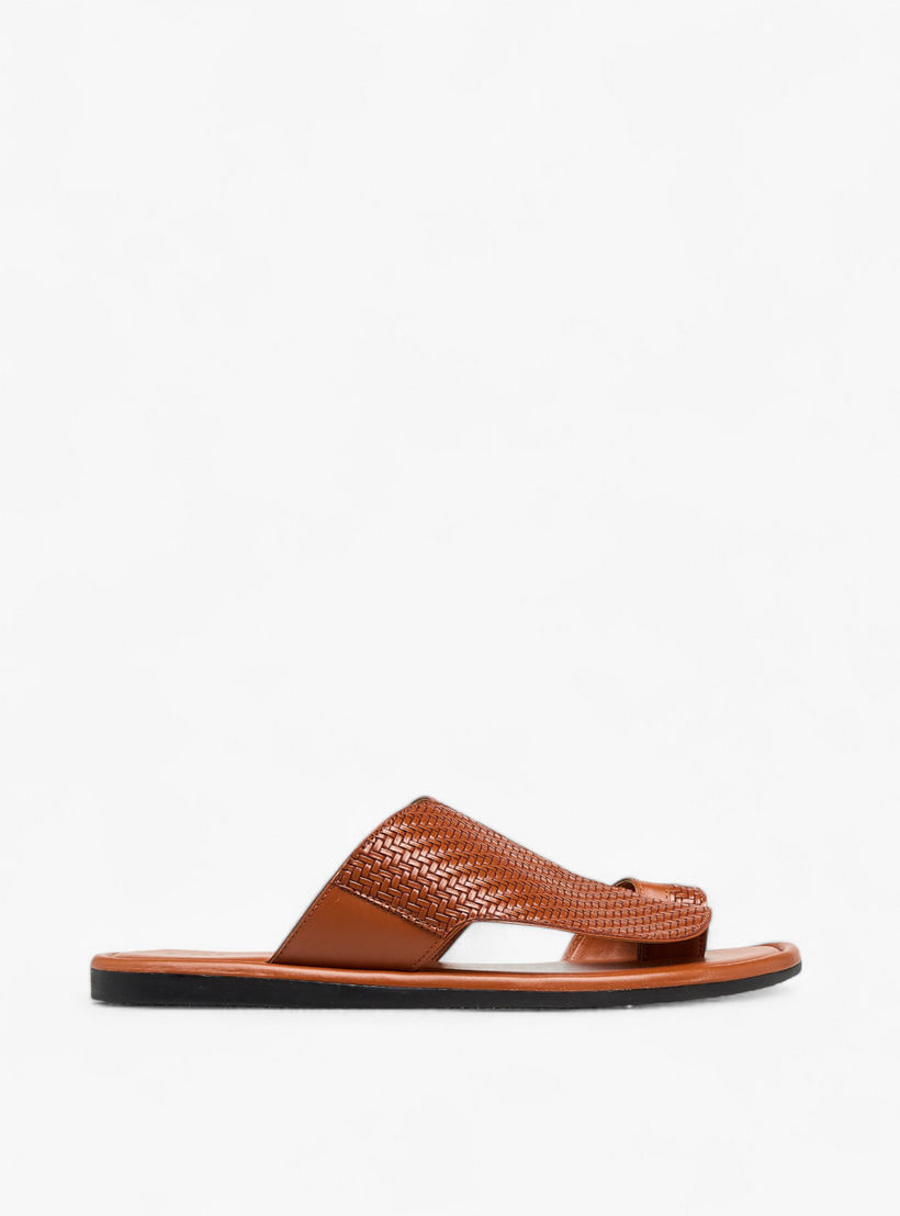 LBL by Shoexpress Textured Arabic Sandals-men-shoes-sandals-image-3