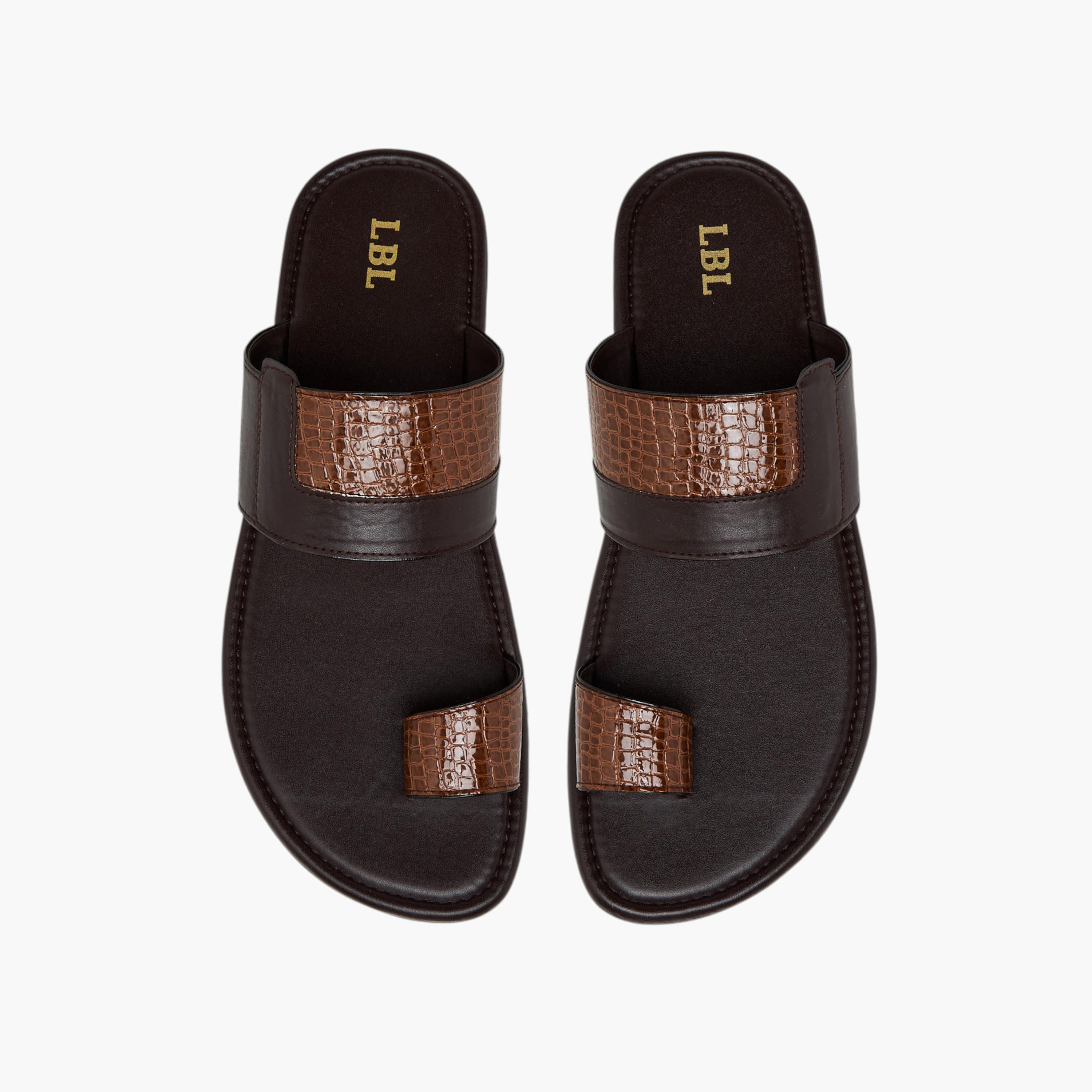 LBL by Shoexpress Panelled Arabic Sandals-men-shoes-sandals-image-1