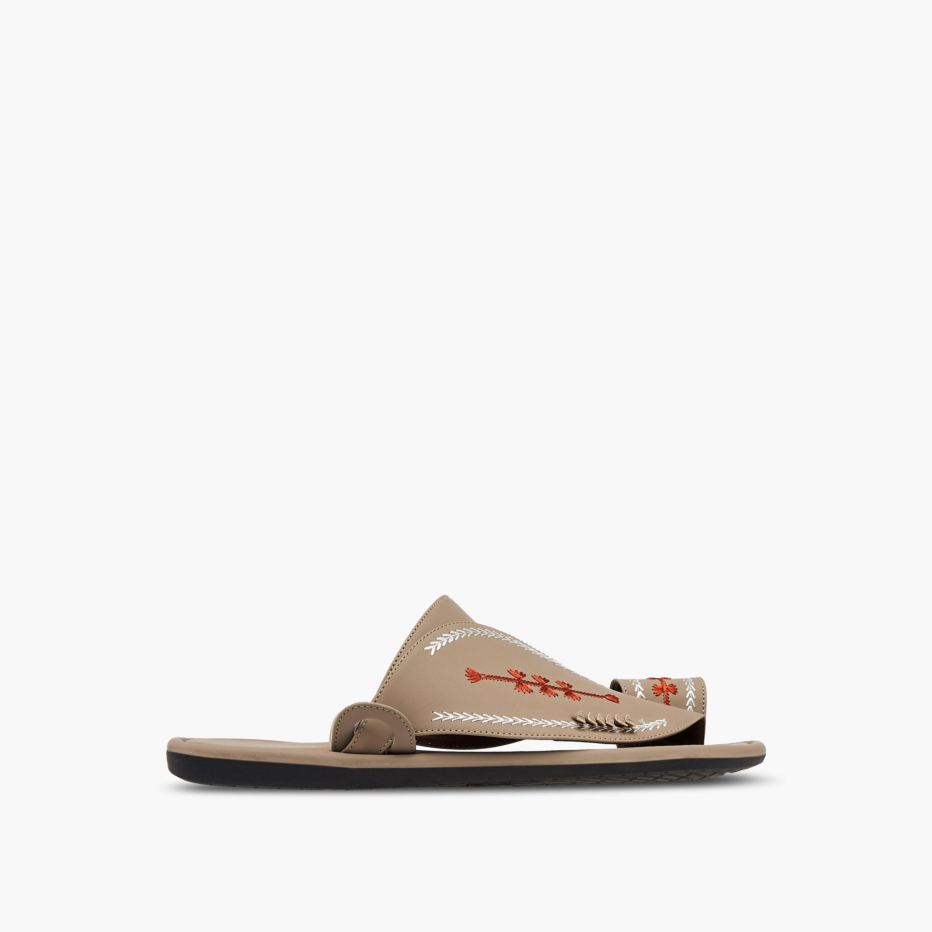 Al Waha Embroidered Slip-On Arabic Sandals-men-shoes-sandals-image-3