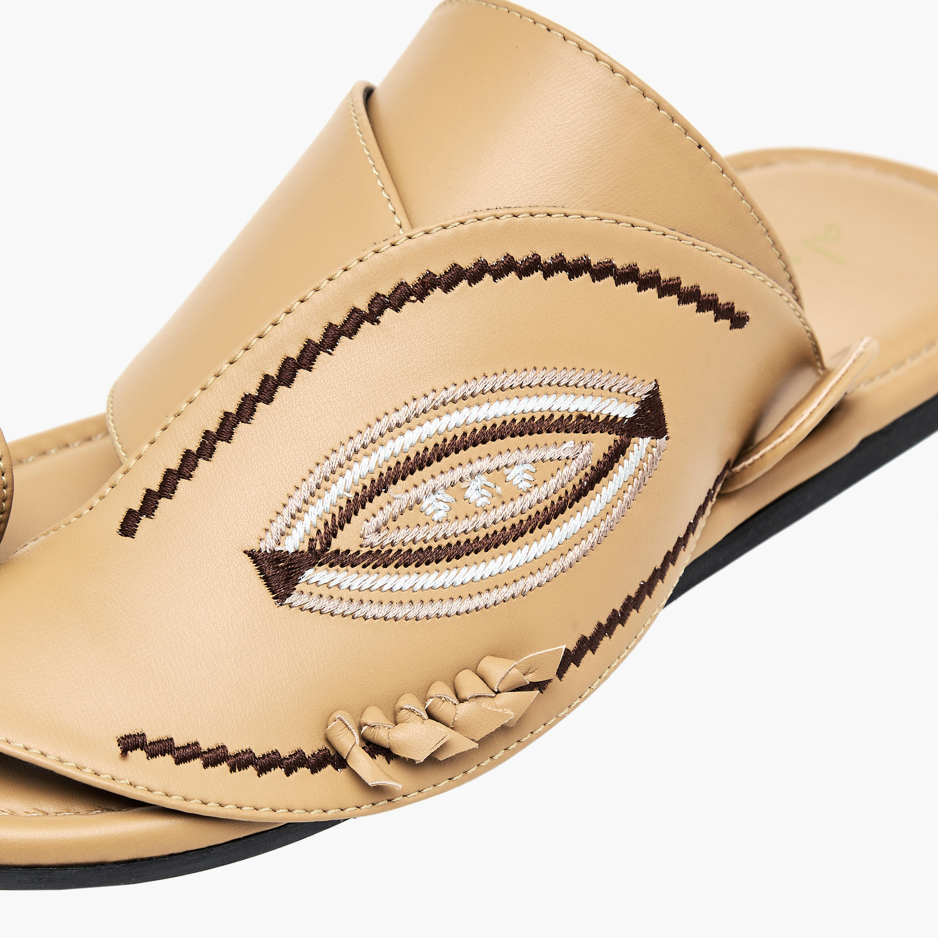 Al Waha Men Embroidered Arabic Sandals-men-shoes-sandals-image-4