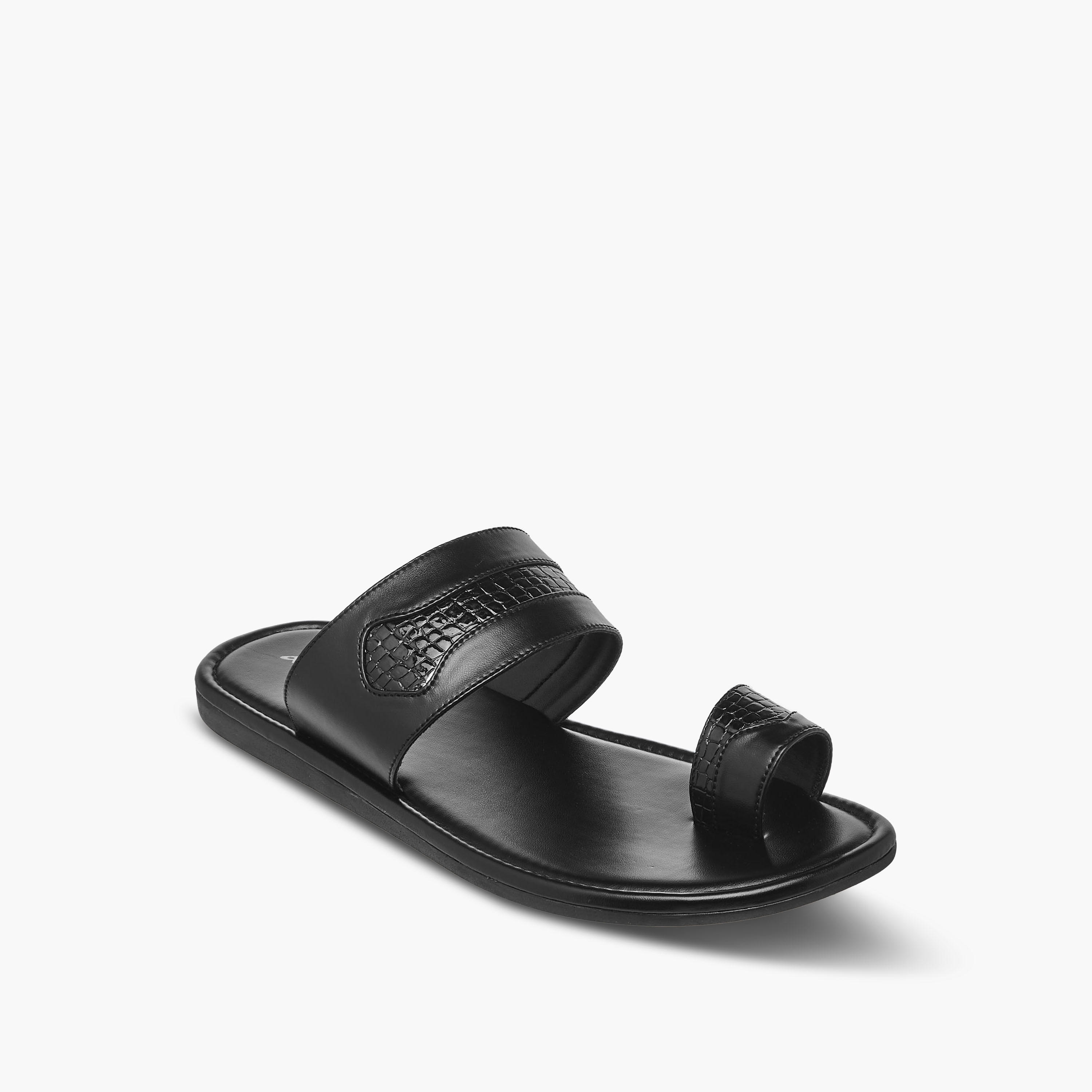 Al Waha Men Toe Loop Detail Arabic Sandals-men-shoes-sandals-image-2