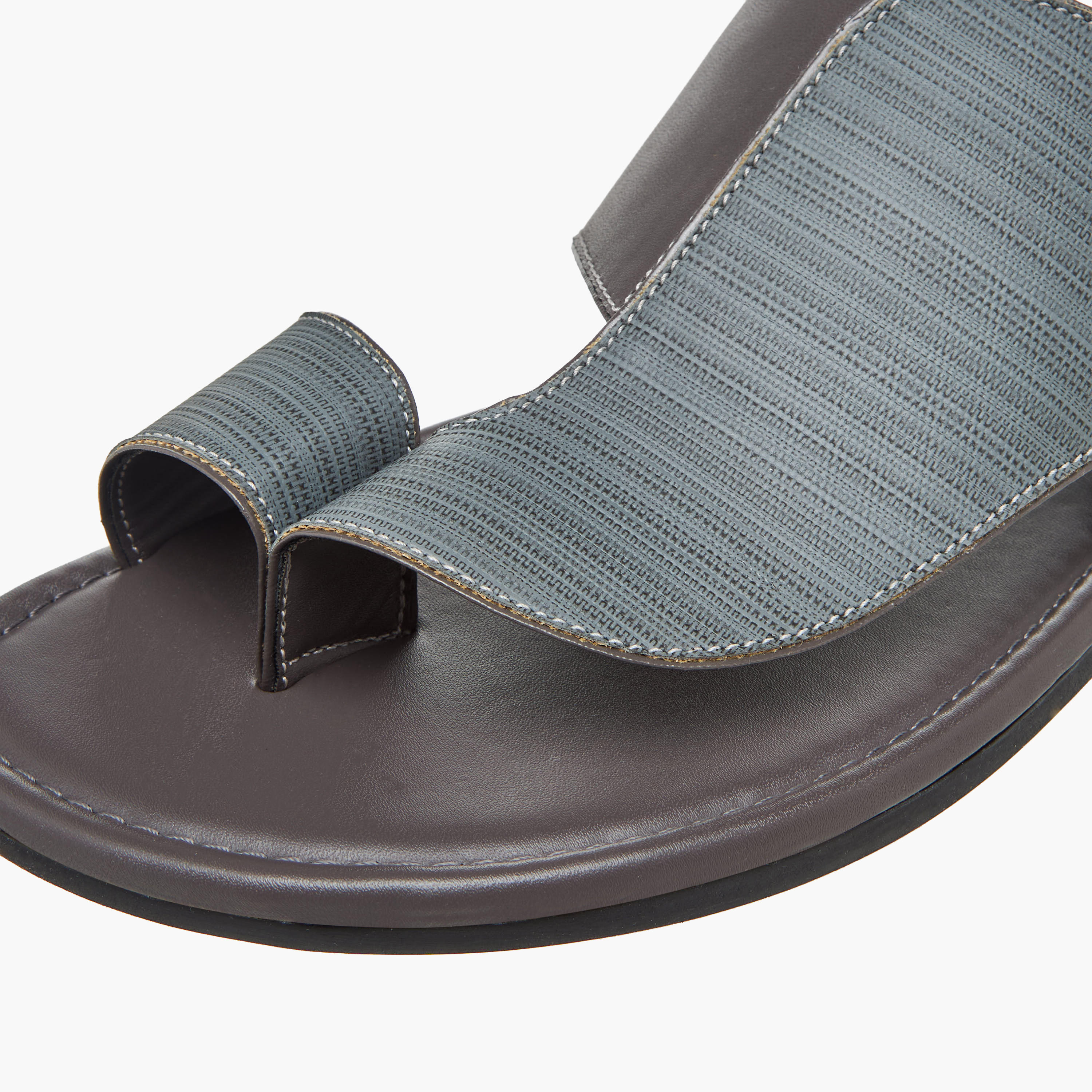 Al Waha Men Toe Loop Detail Arabic Sandals-men-shoes-sandals-image-4