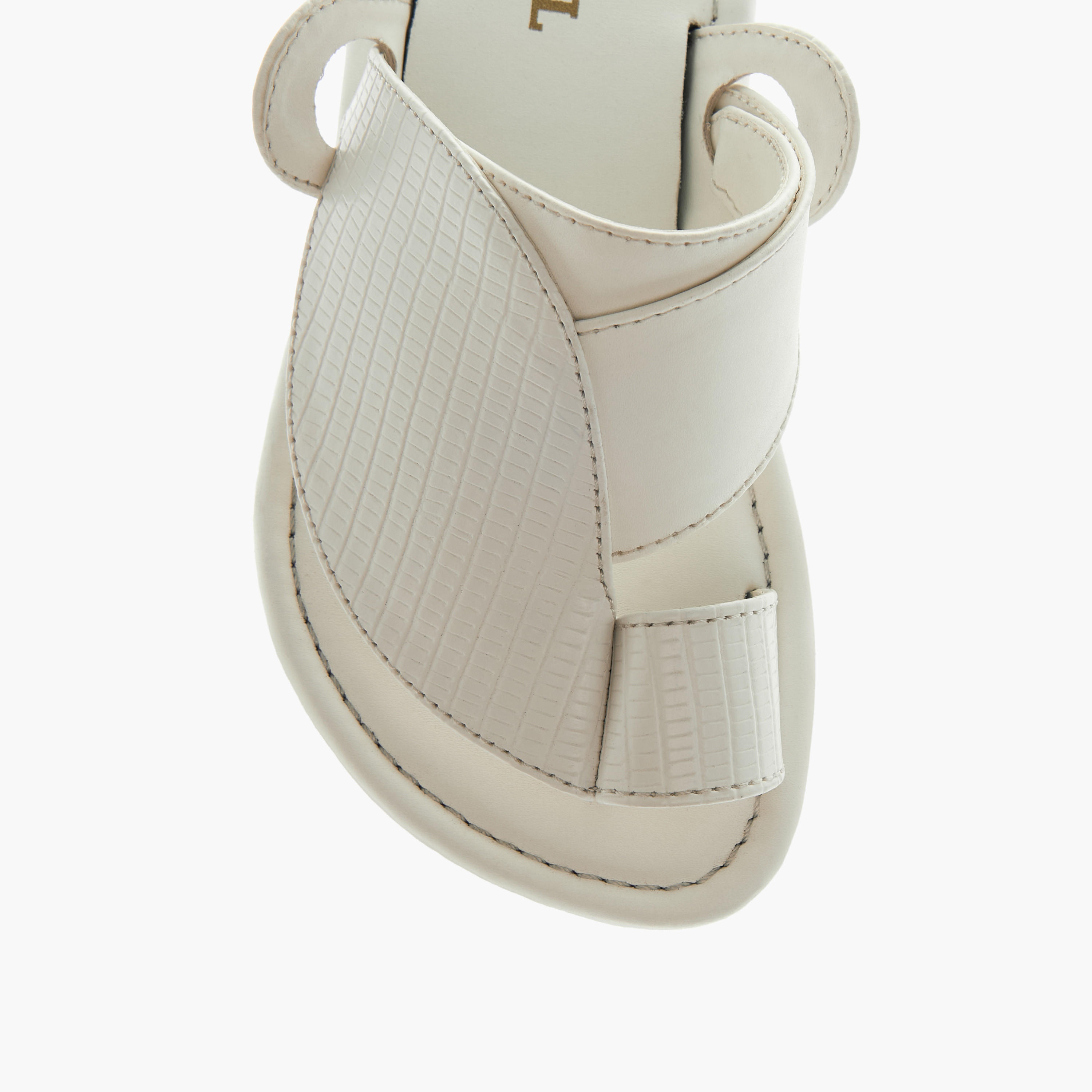 LBL by Shoexpress Textured Slip-On Arabic Sandals-boys-shoes-sandals-image-3