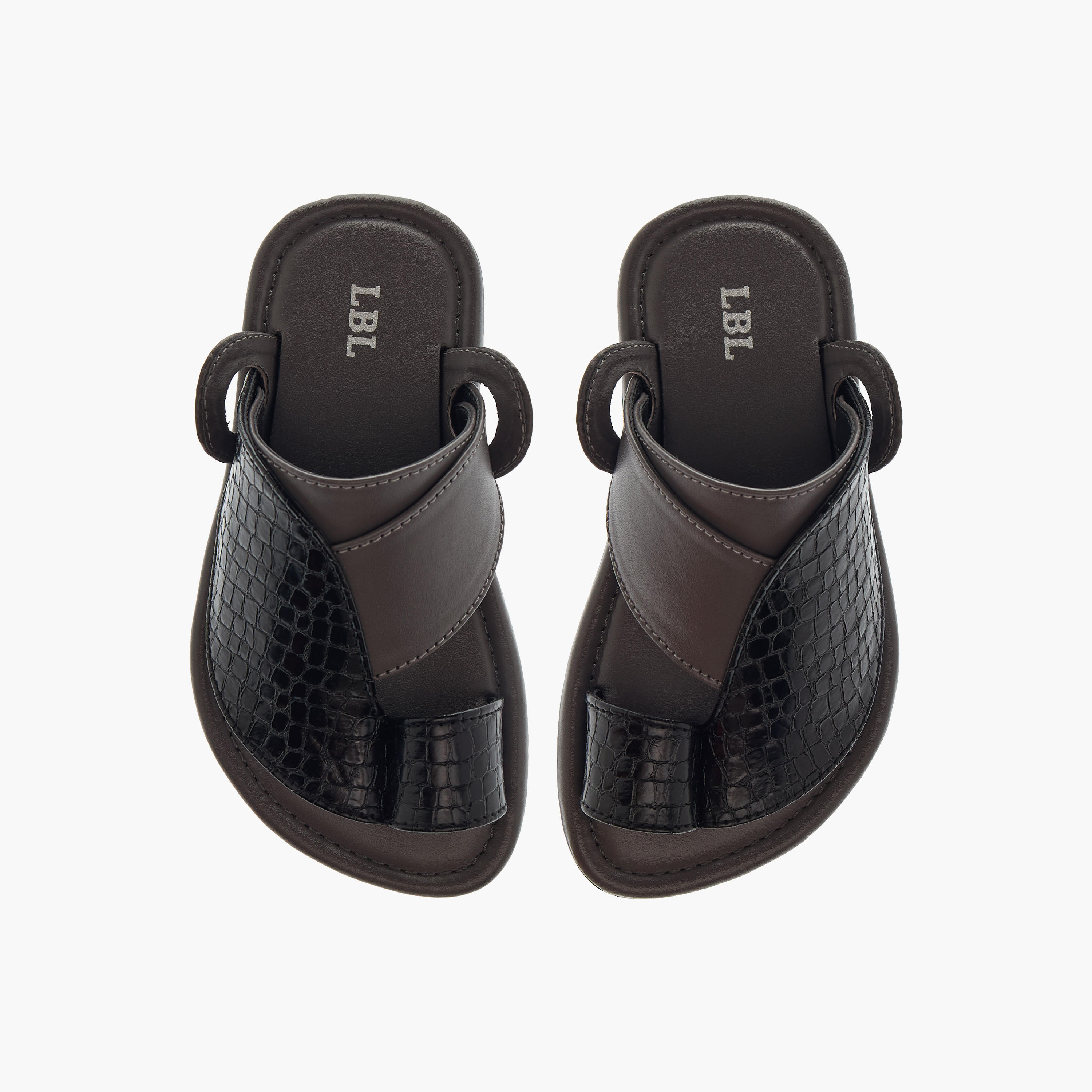 LBL by Shoexpress Textured Slip-On Arabic Sandals-boys-shoes-sandals-image-1