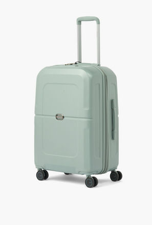 WAVE Solid Hardcase Luggage Trolley with Retractable Handle - 24 inches Check-In Bag-travel-luggagesandbags-image-1